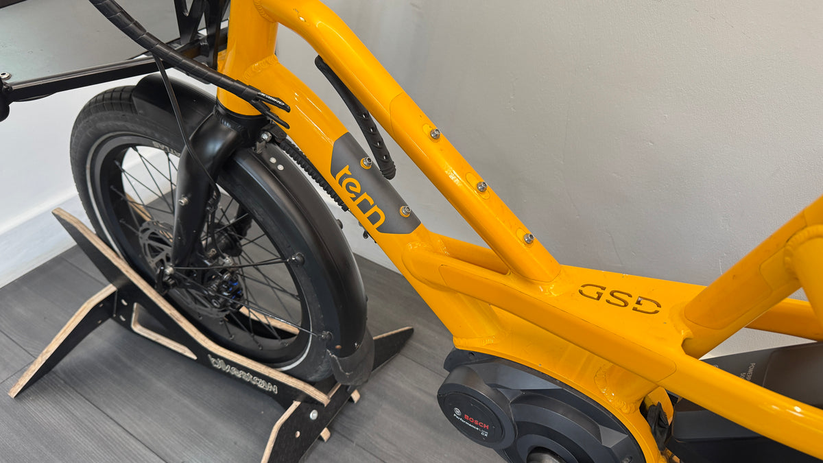 Tern GSD S00 Electric Cargo Bike 2 x 500Wh Batteries Enviolo drive – Yellow ONLY 1775 miles