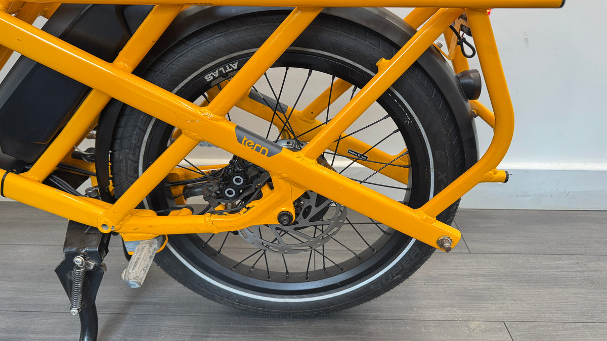 Tern GSD S00 Electric Cargo Bike 2 x 500Wh Batteries Enviolo drive – Yellow ONLY 1775 miles