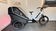 Cube Trike Family Hybrid 750Wh Enviolo Electric Cargo Bike In White Reflex RRP £4499