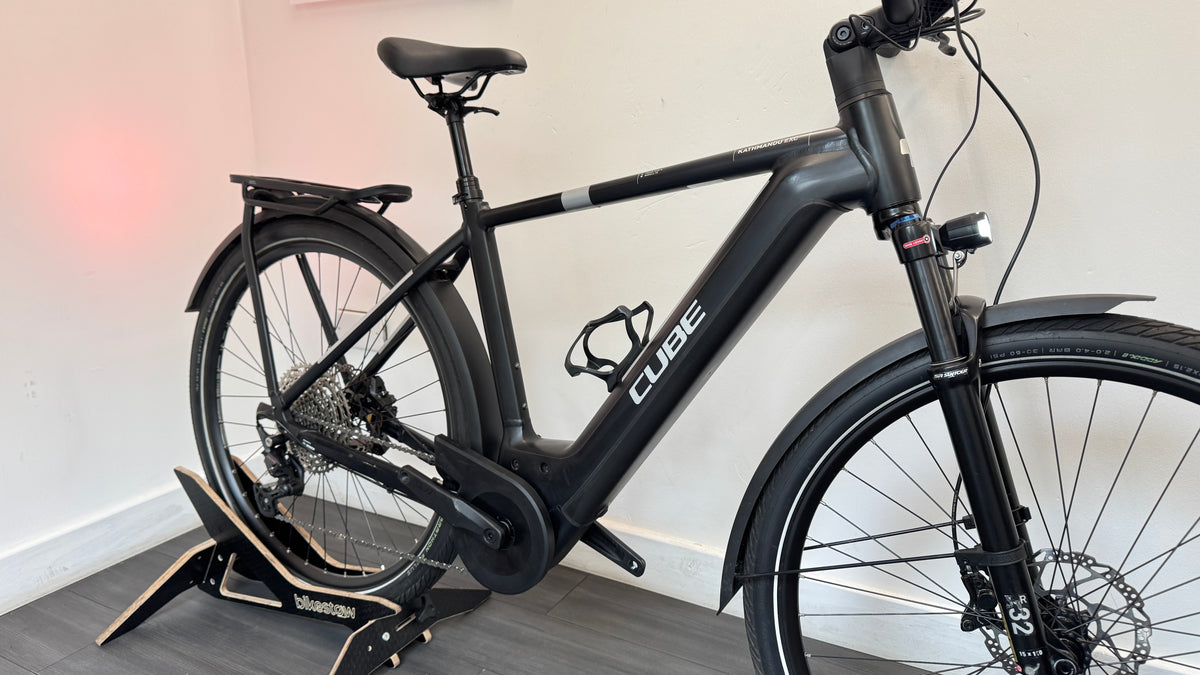 Cube Kathmandu Hybrid EXC 750 Electric Bike Black/Silver MEDIUM Bosch Gen 4 Shimano Deore