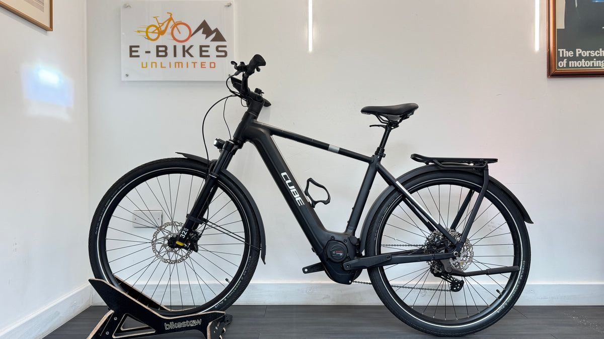 Cube Kathmandu Hybrid EXC 750 Electric Bike Black/Silver MEDIUM Bosch Gen 4 Shimano Deore