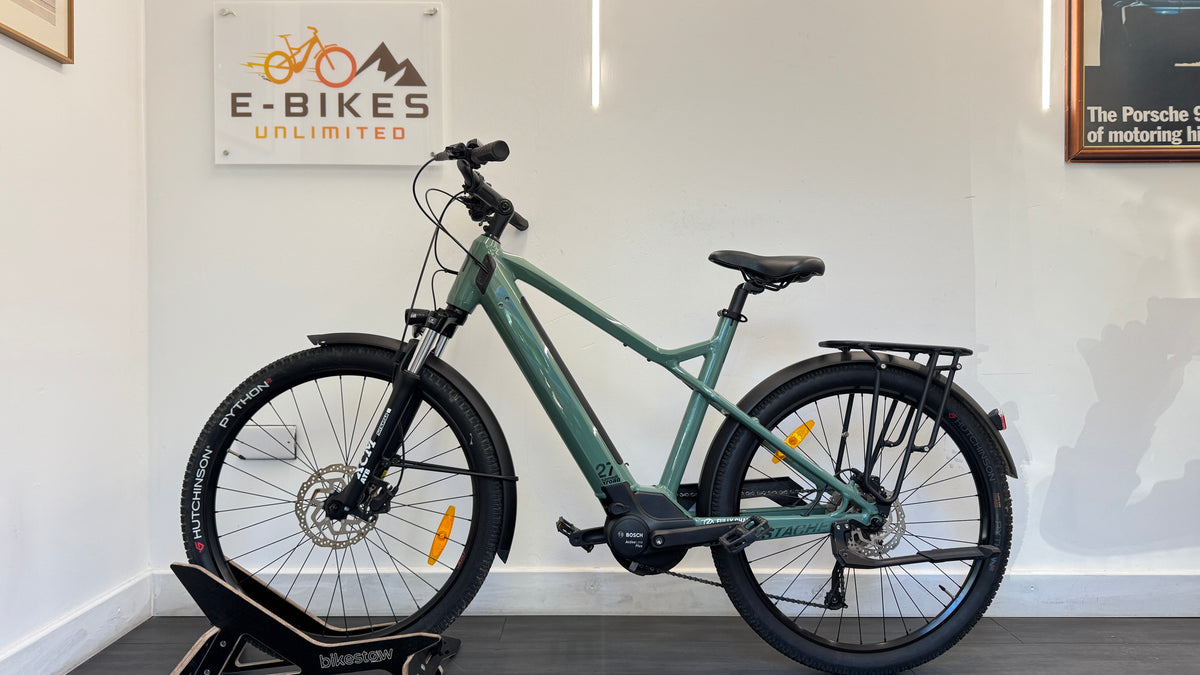 Moustache Samedi 27 Xroad LARGE Bosch Active Line Plus 400Wh Excellent Condition - Green