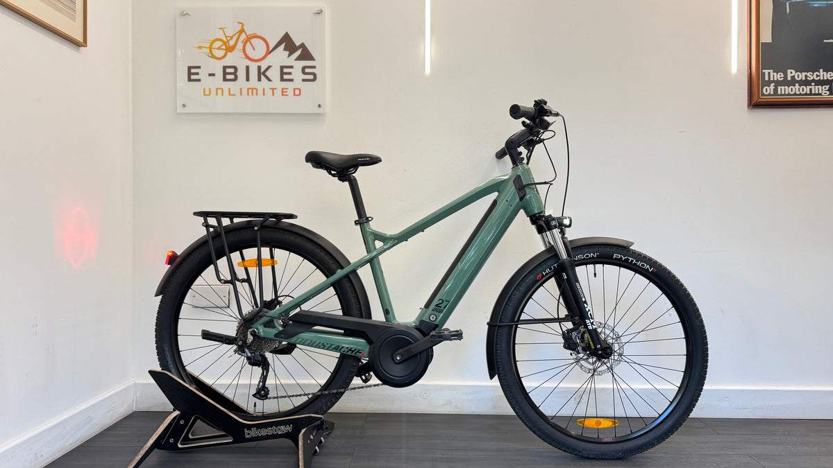 Moustache Samedi 27 Xroad MEDIUM Bosch Active Line Plus 400Wh Excellent Condition - Green