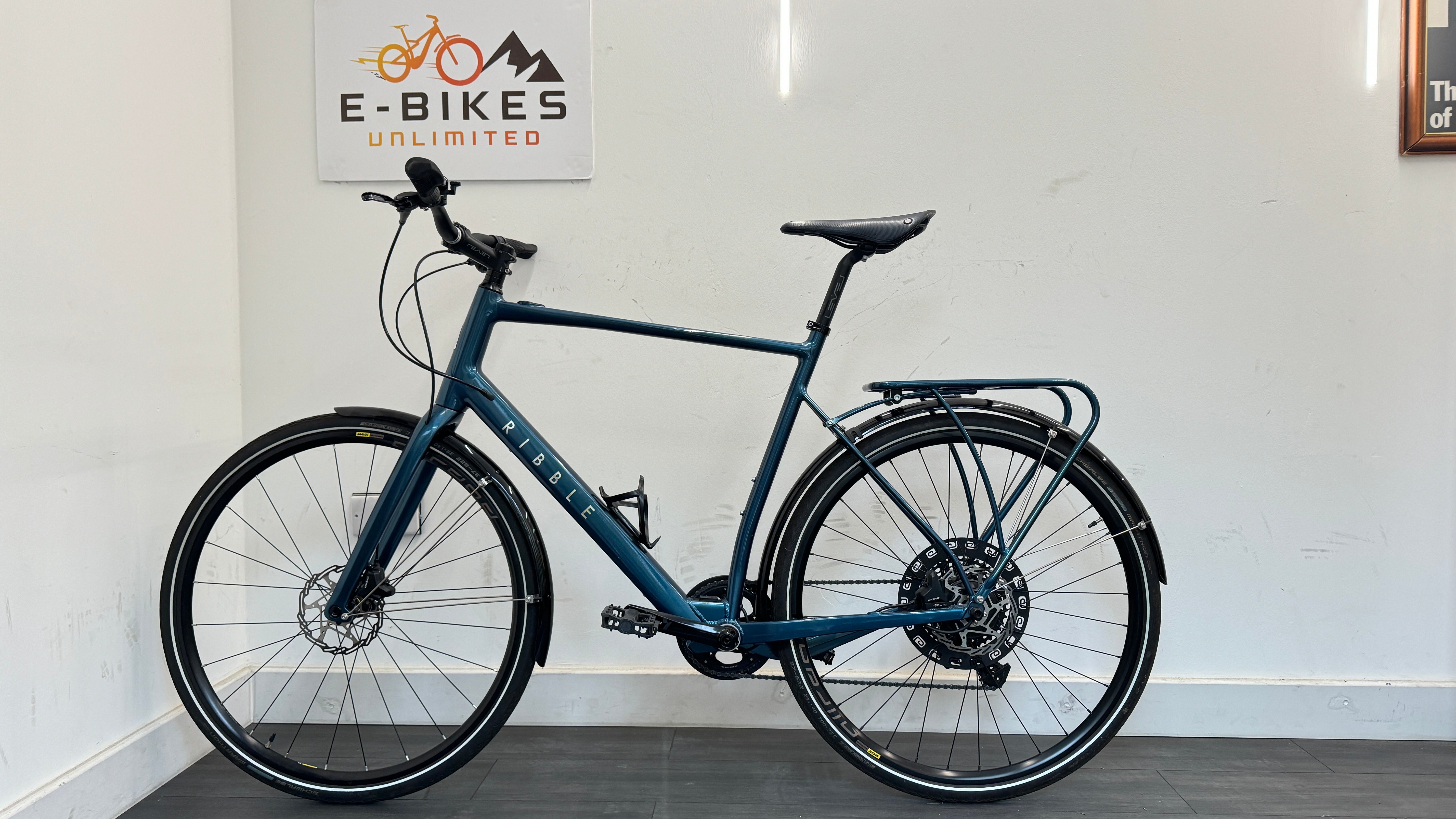 Ribble Hybrid AL e - EXTRA LARGE Petrol Blue SRAM NX Mahle system NEW BATTERY FITTED WARRANTY