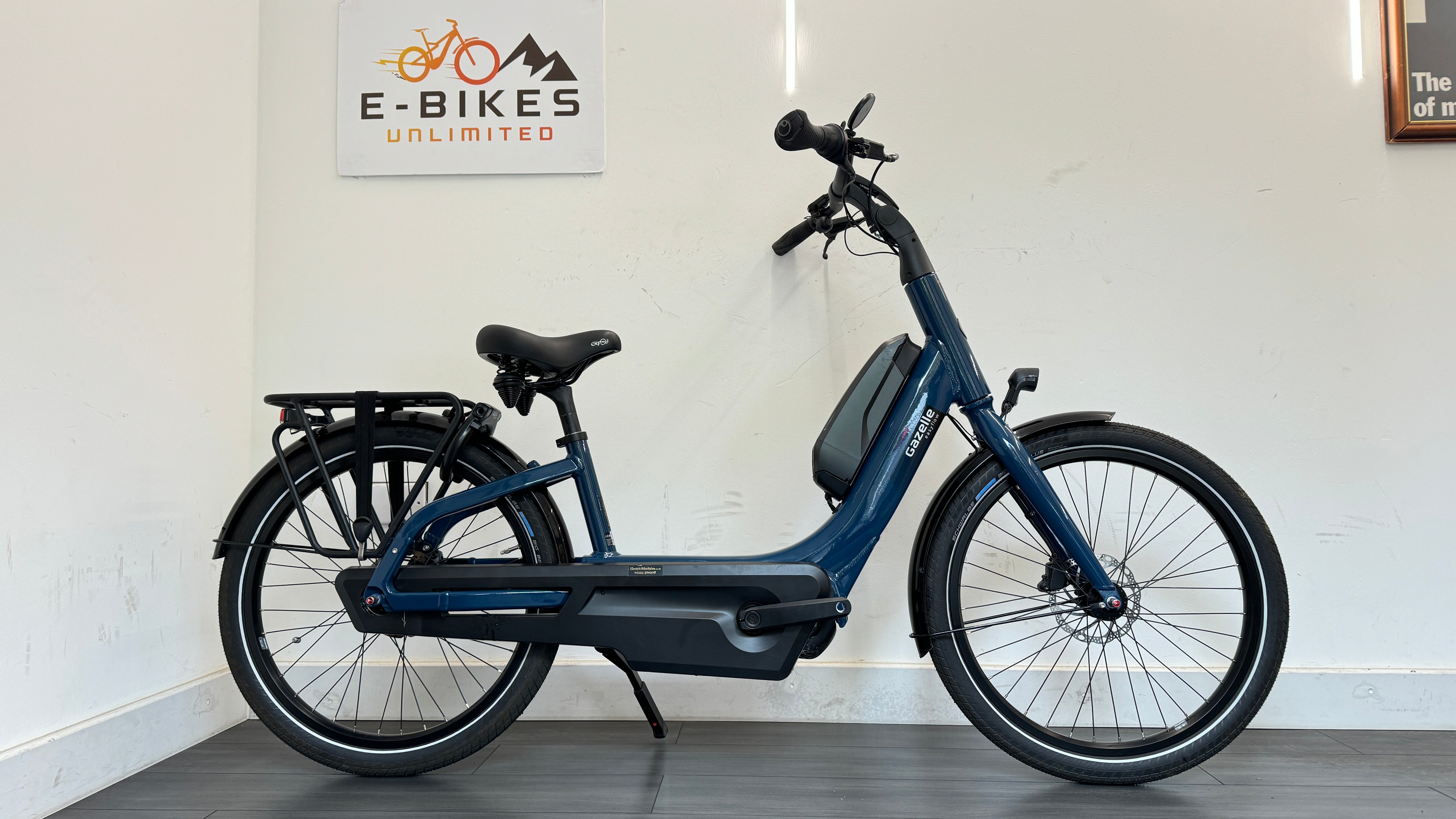 Gazelle Easyflow HMS Mallard Blue L46 Shimano Steps 630 Bike step through Nexus