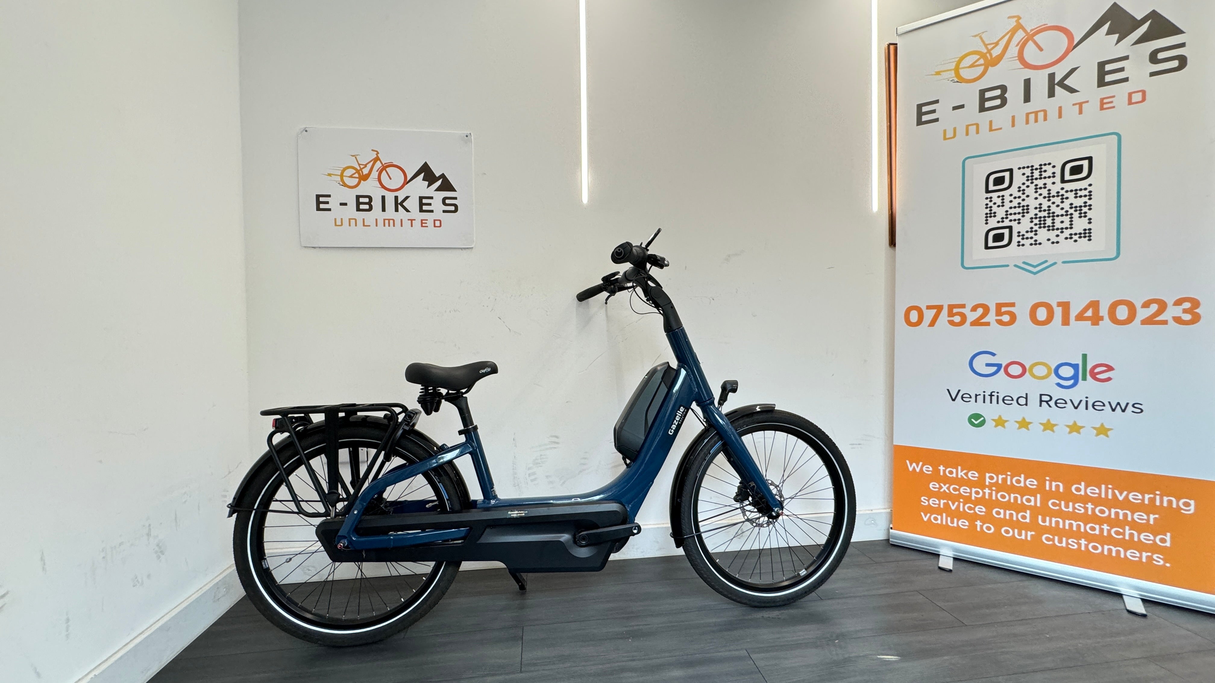 Gazelle Easyflow HMS Mallard Blue L46 Shimano Steps 630 Bike step through Nexus