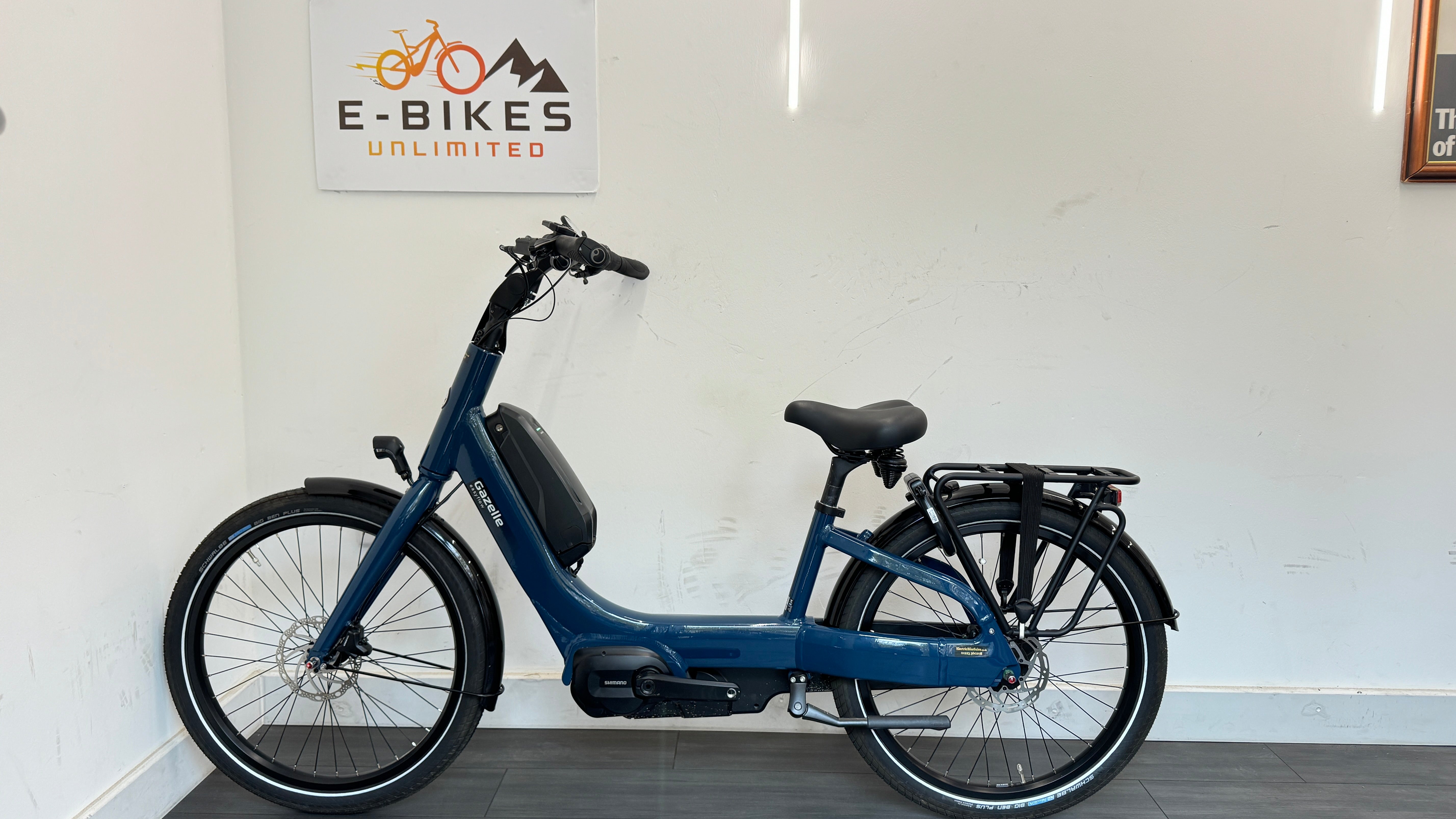 Gazelle Easyflow HMS Mallard Blue L46 Shimano Steps 630 Bike step through Nexus