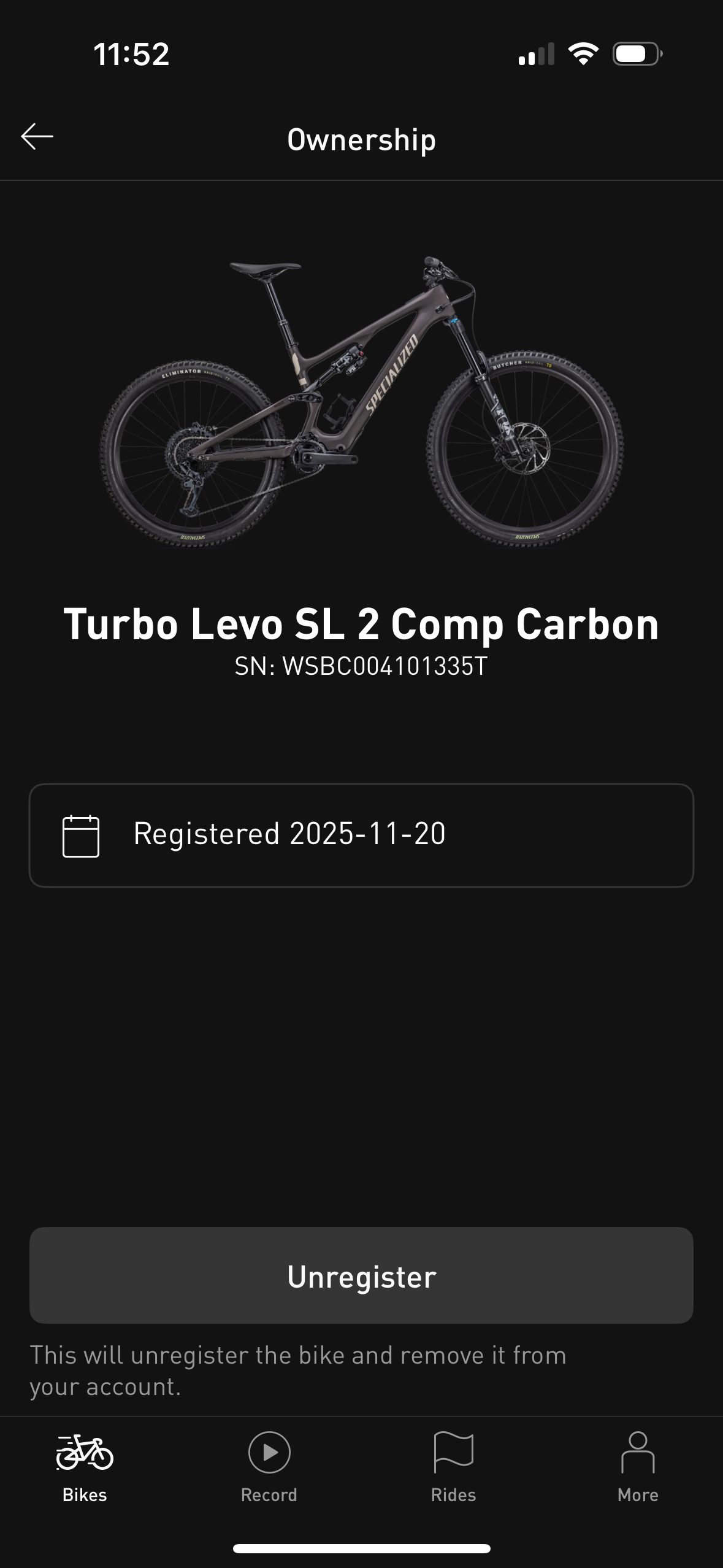 Specialized Levo SL Gen 2 Comp Carbon S5/L 320Wh battery 50Nm motor AXS Dropper and gears range extender