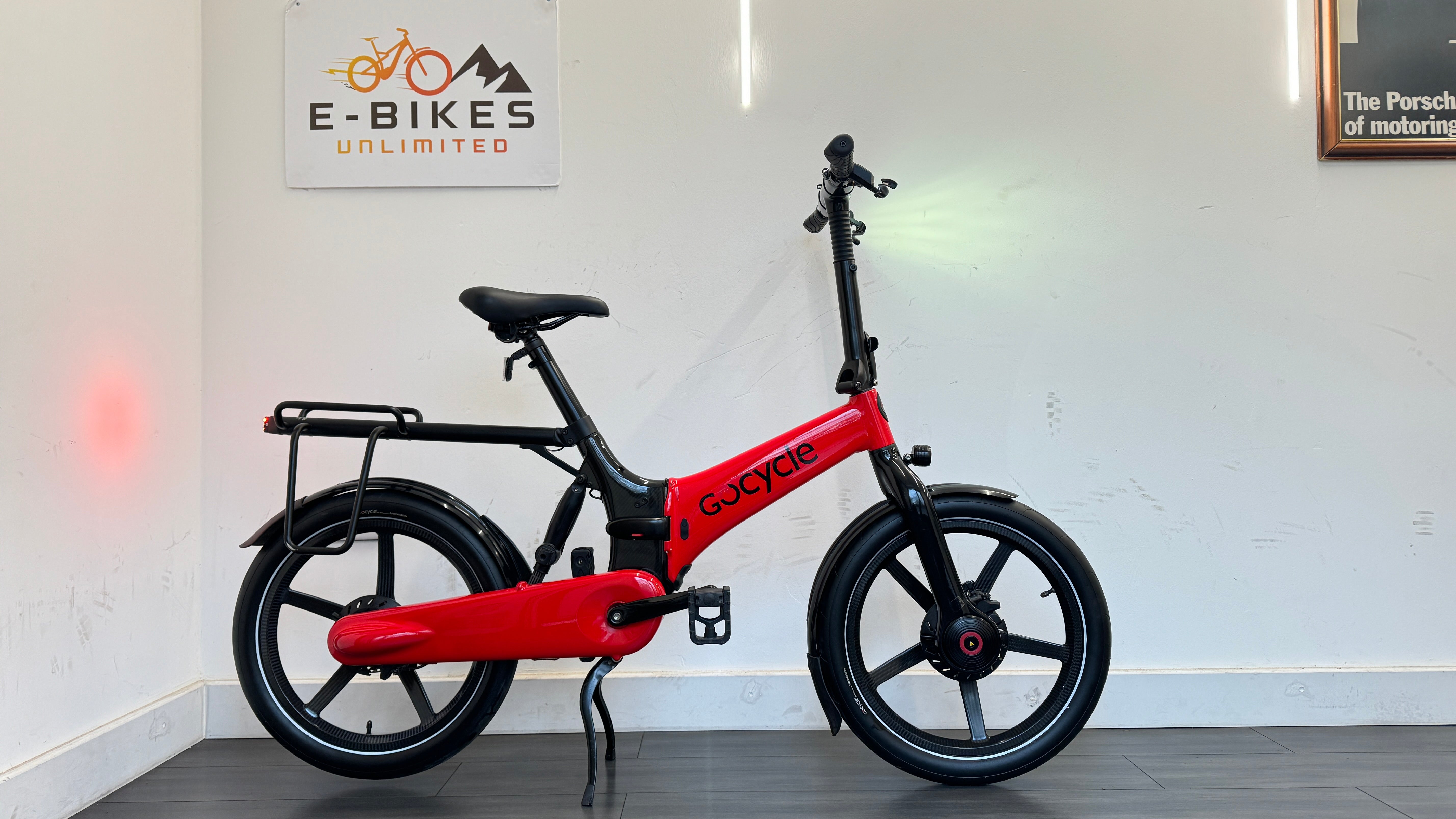 Gocycle G4i+ Carbon Fibre Folding bike Rear rack AVAILABLE NOW with accessories