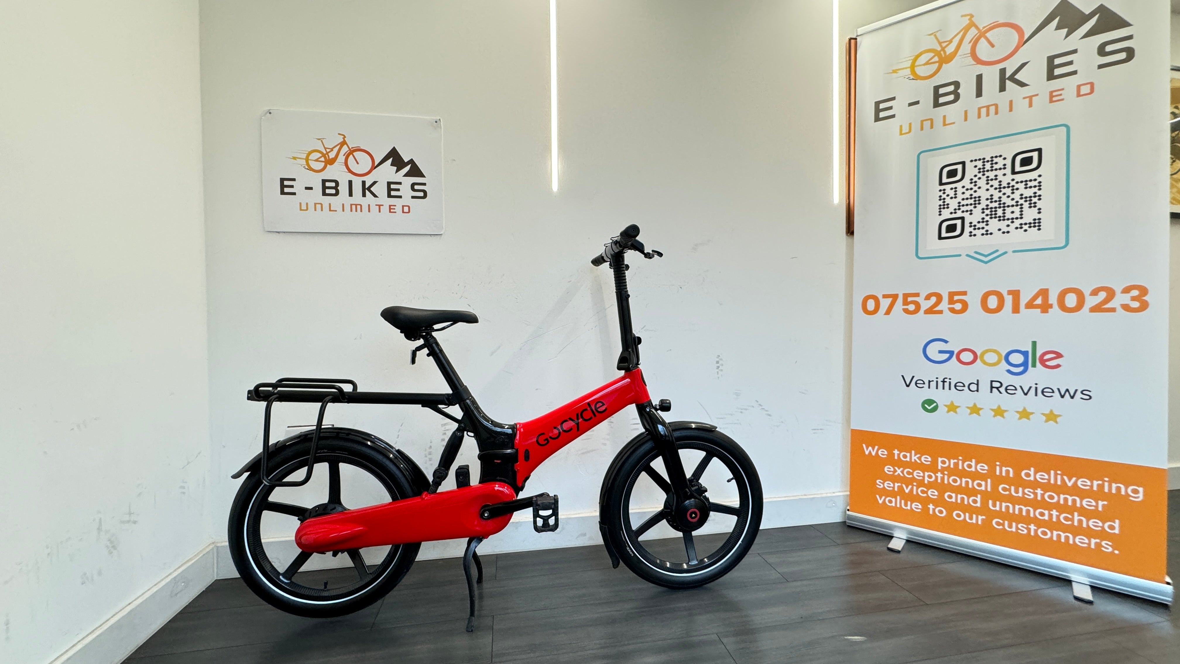 Gocycle G4i+ Carbon Fibre Folding bike Rear rack AVAILABLE NOW with accessories