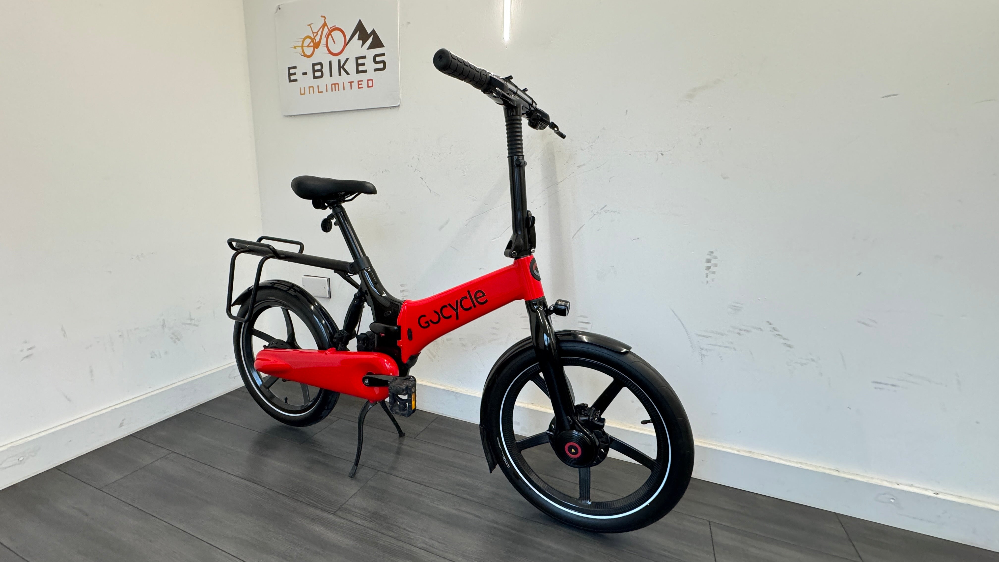Gocycle G4i+ Carbon Fibre Folding bike Rear rack AVAILABLE NOW with accessories