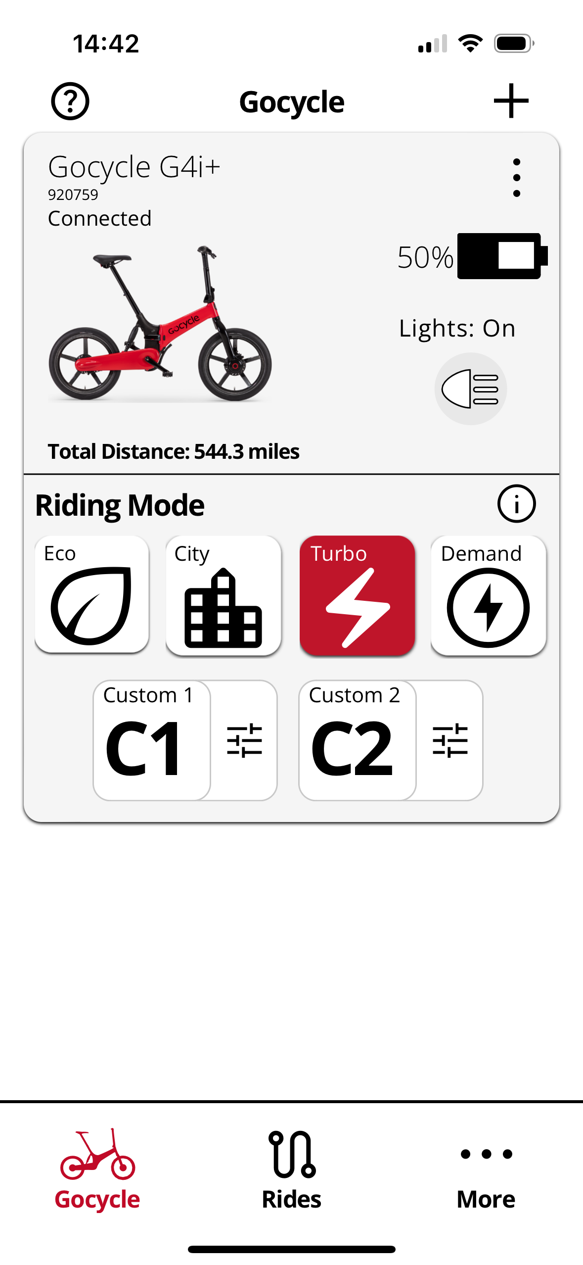 Gocycle G4i+ Carbon Fibre Folding bike Rear rack AVAILABLE NOW with accessories