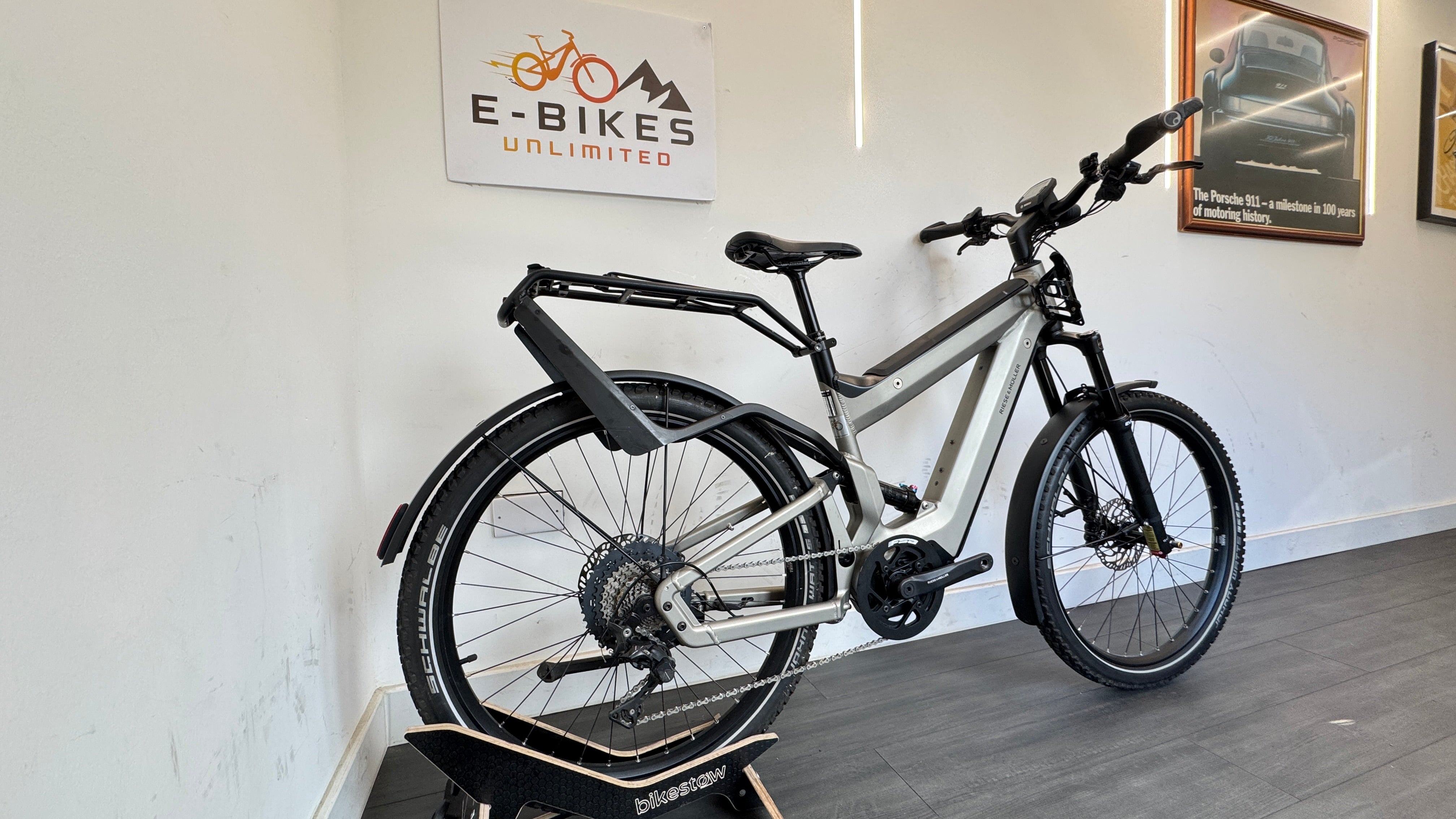 Riese and Muller Superdelite GT touring ELECTRIC Bike SMALL/MEDIUM 47cm Silver 681 miles