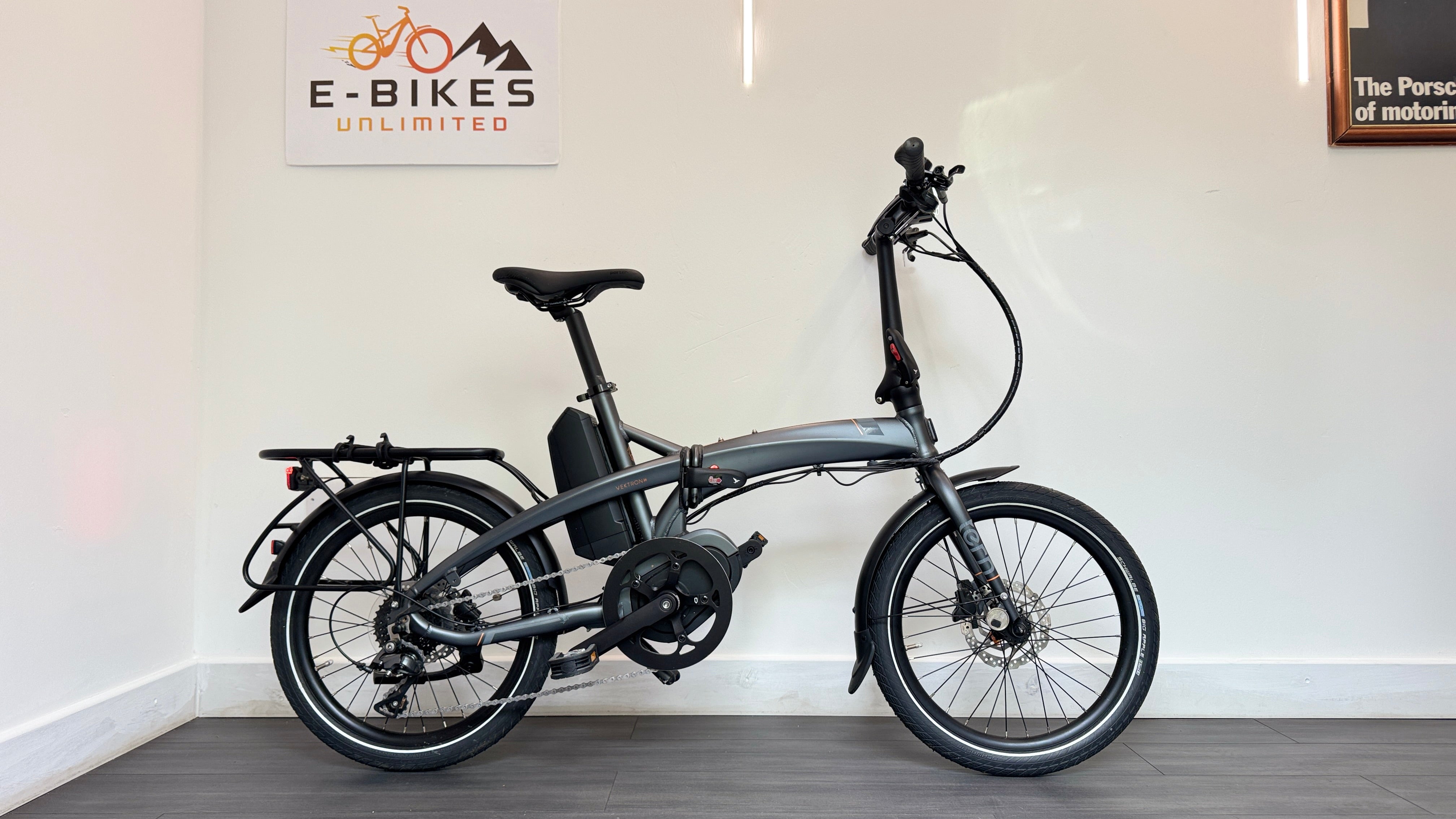 Tern Vektron D8 Gunmetal Electric Folding Bike Bafang M400 80Nm Motor 400Wh Excellent condition