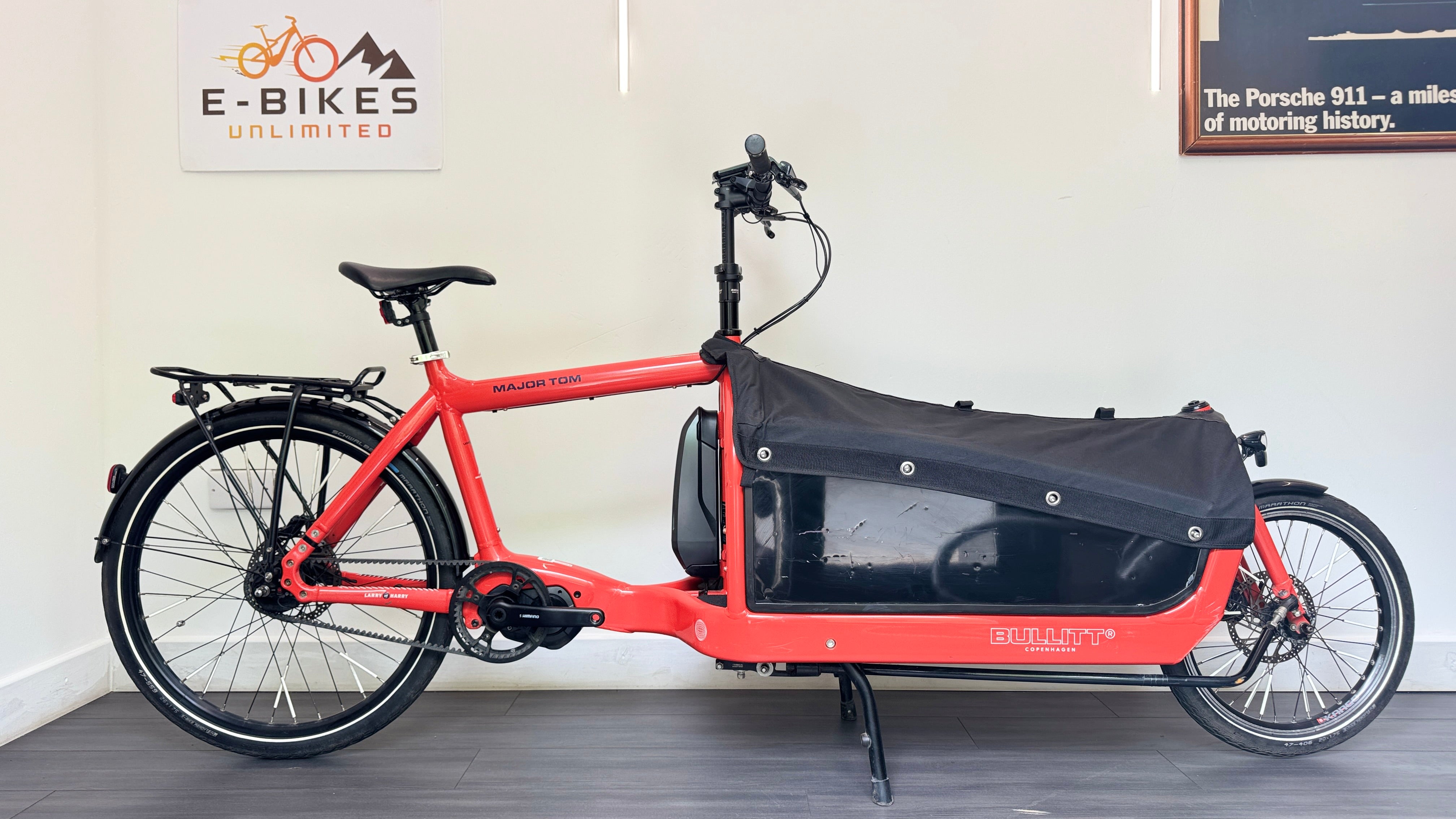 Larry vs Harry eBulitt Shimano STEPS 6100 Electric Cargo Bike Alfine 11 speed hub Gates Belt Drive BBX sidepanel kit