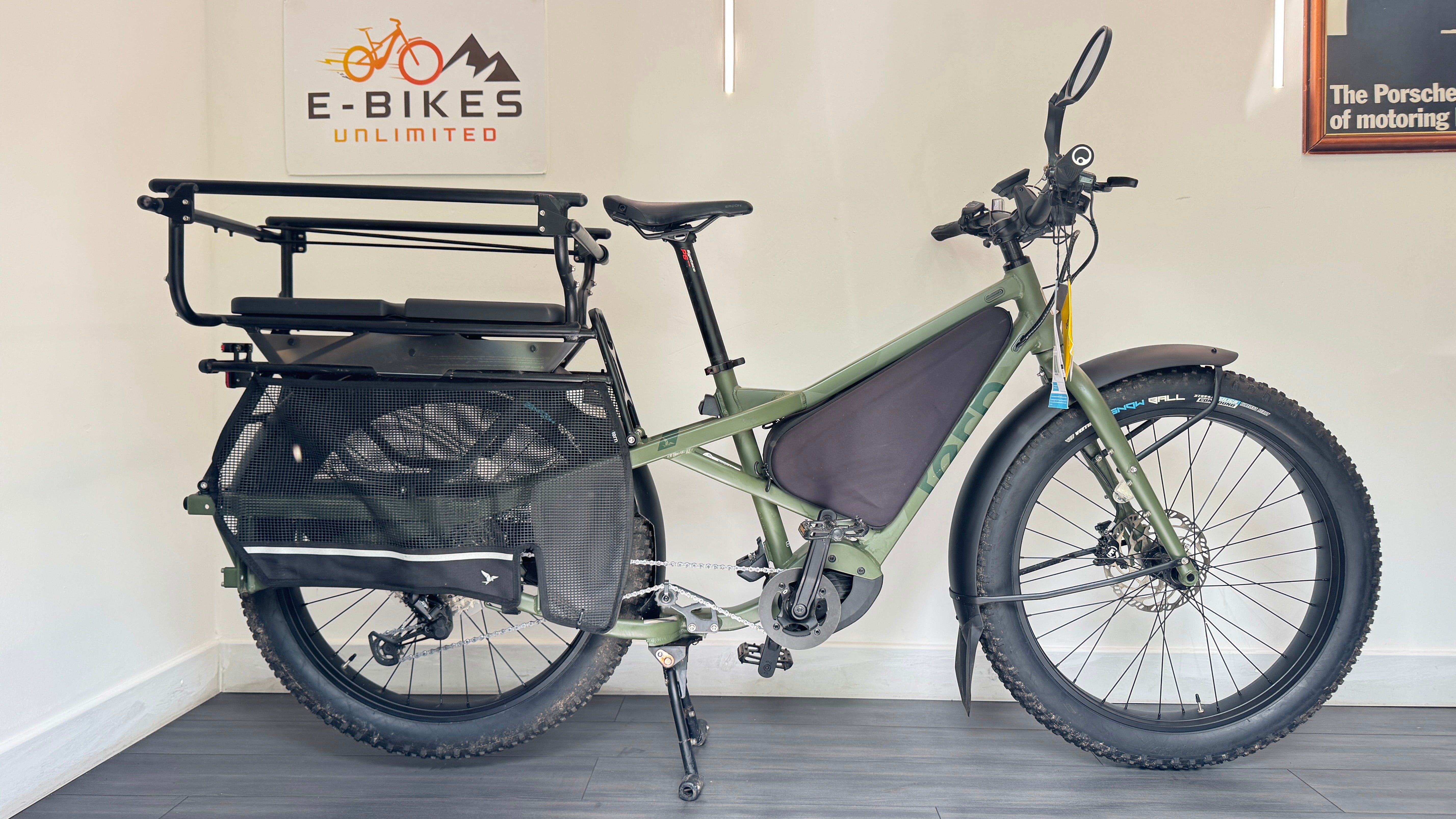Tern Orox S12 LR Gen 1 27.5" Electric Bike Cargo Bike Pine LARGE Bosch 800
