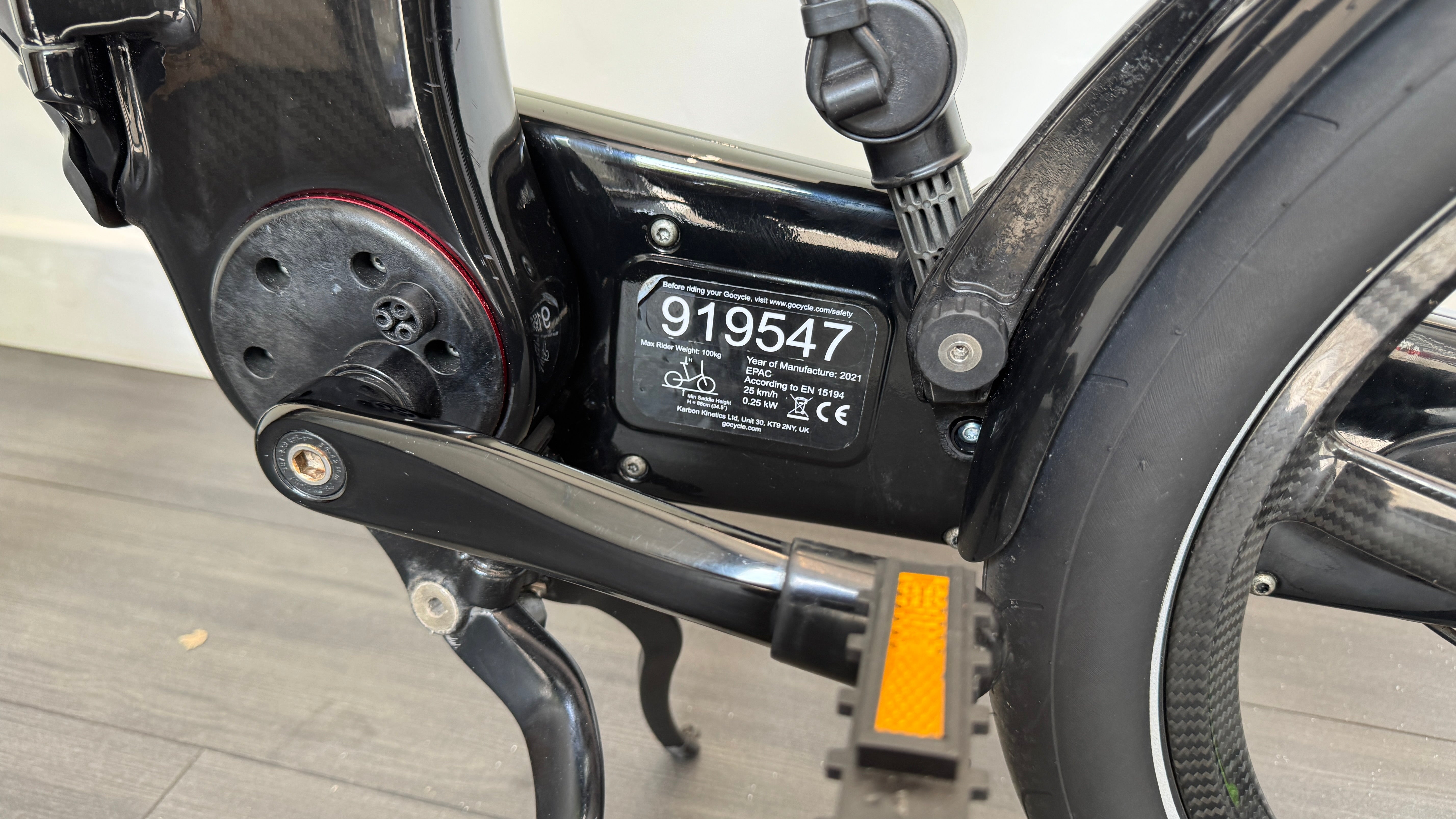 Gocycle G4i+ Carbon Fibre Black Folding Electric bike AVAILABLE NOW RRP £5500
