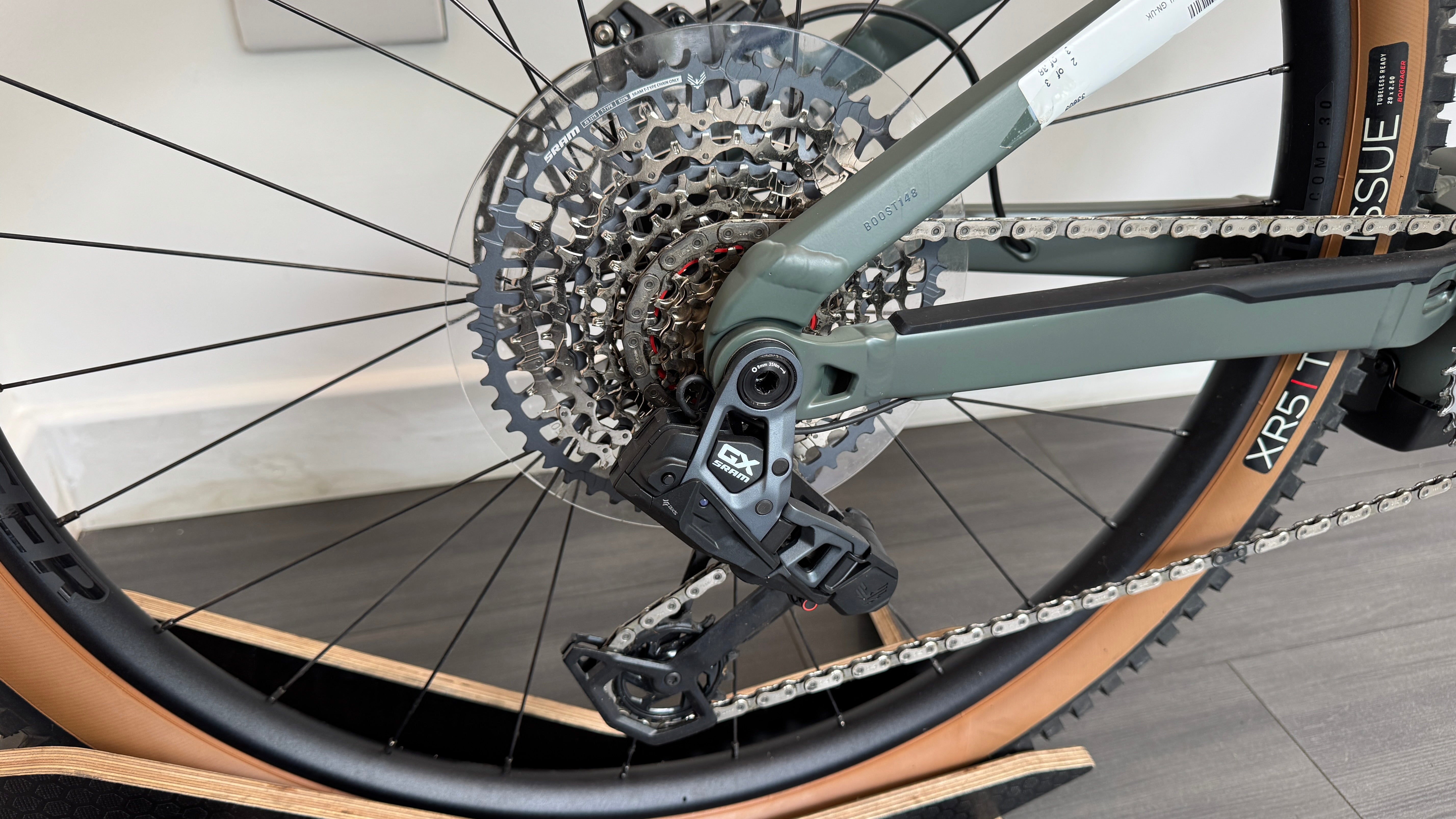 2024 Trek Rail 8 GX AXS EXTRA LARGE XL Electric Mountain Bike in Keswick Green ONLY 49 miles