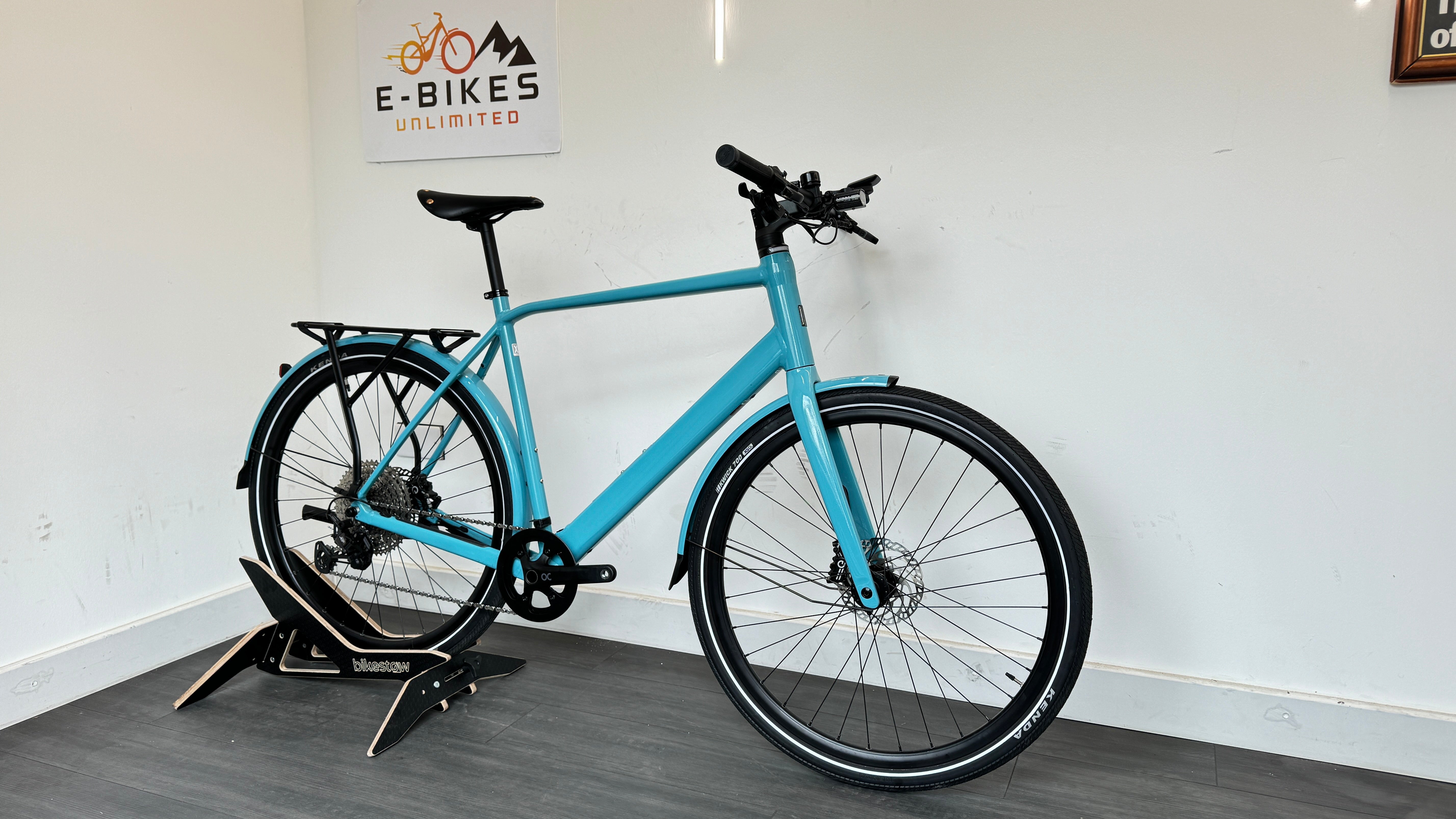Orbea Vibe H30 Hybrid/City Bike XL EXTRA LARGE Flat Bar Sky Blue Electric Bike