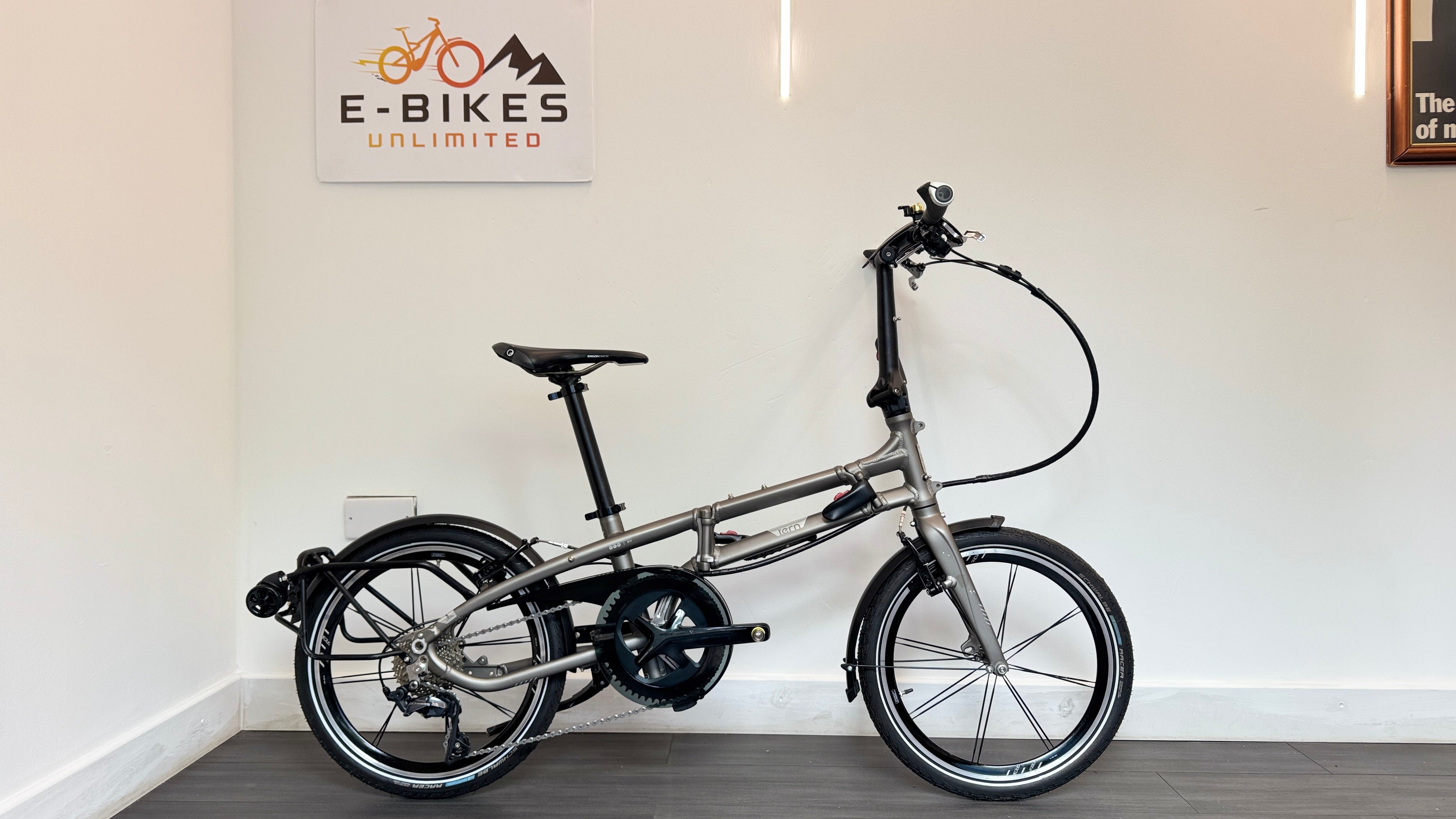 Tern BYB S11 Folding Bike 20" wheels Matte Silver color Folding Bike