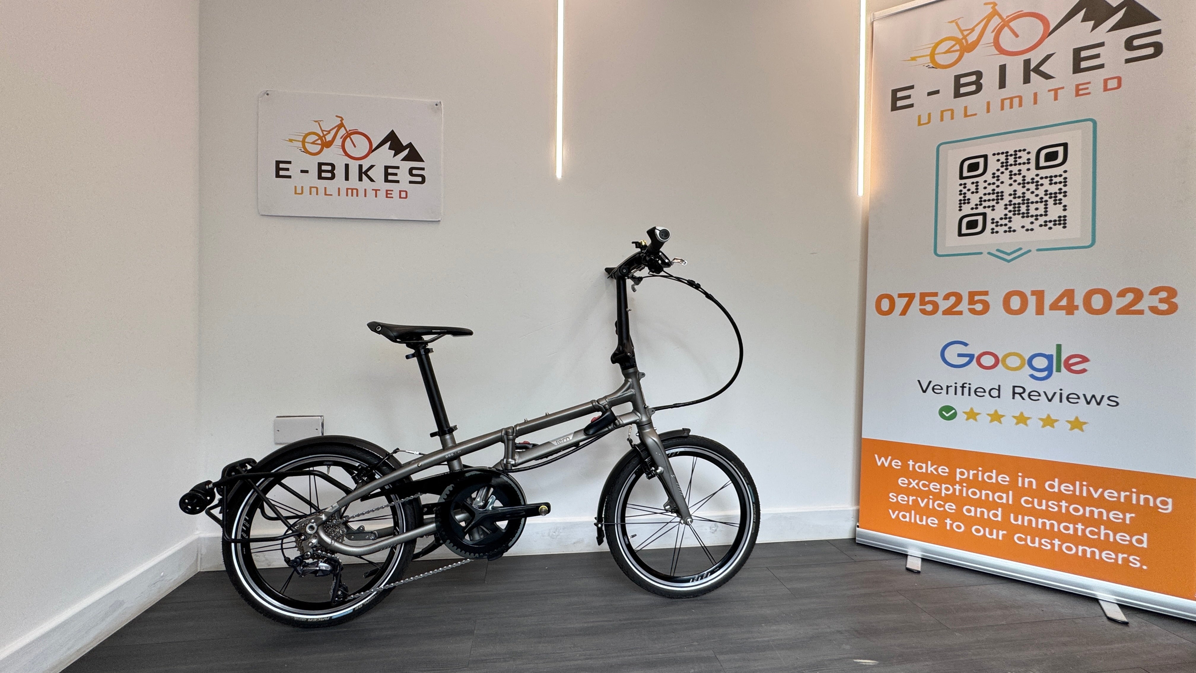 Tern BYB S11 Folding Bike 20" wheels Matte Silver color Folding Bike