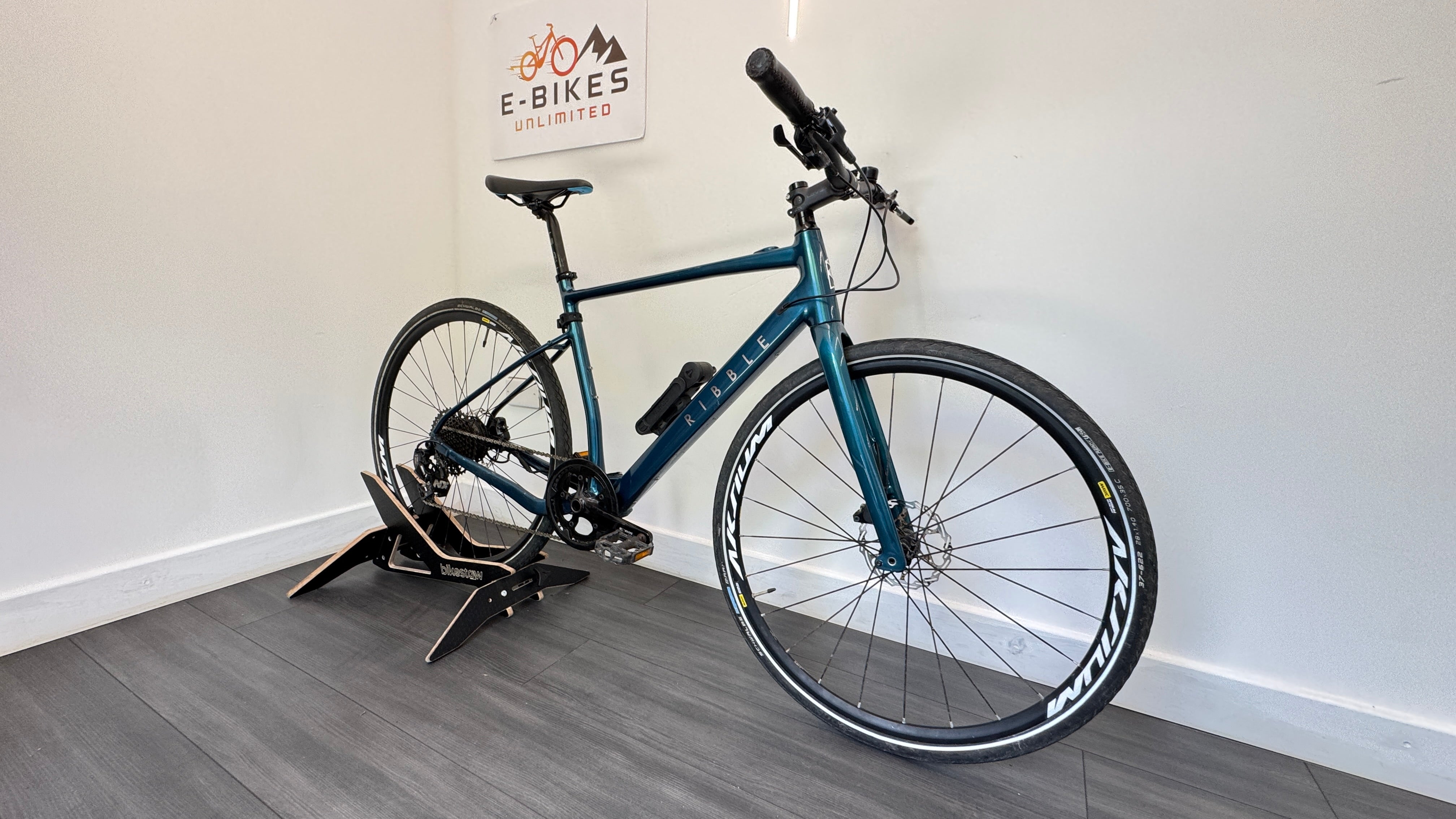 Ribble Al e hybrid MEDIUM Petrol Blue Electric Bike 753 miles Mahle X35 RRP £2950