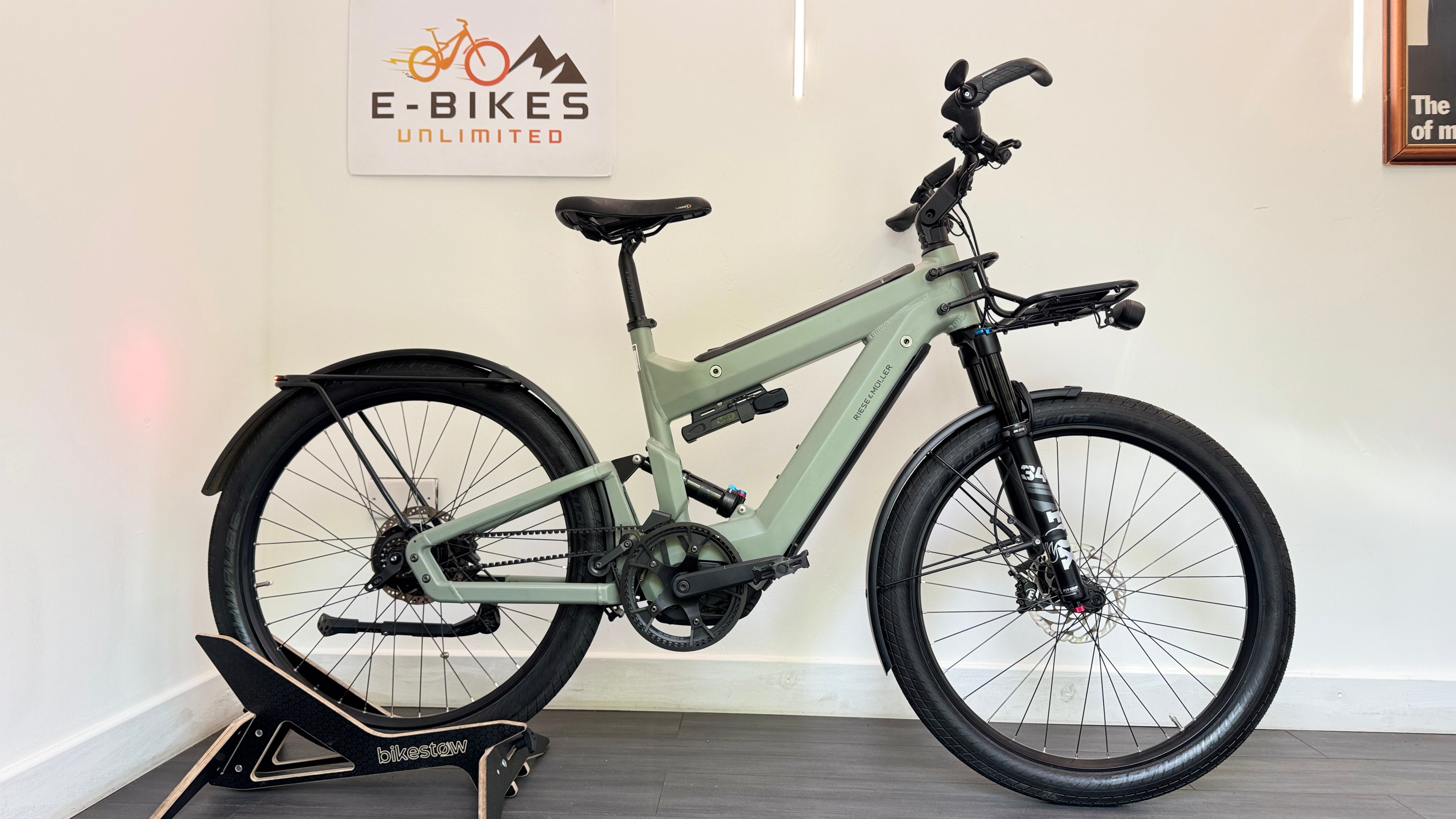 Riese & Muller Superdelite 47cm SMALL GT Rohloff Belt Drive Tundra Grey Double Battery Ebike Electric Bike