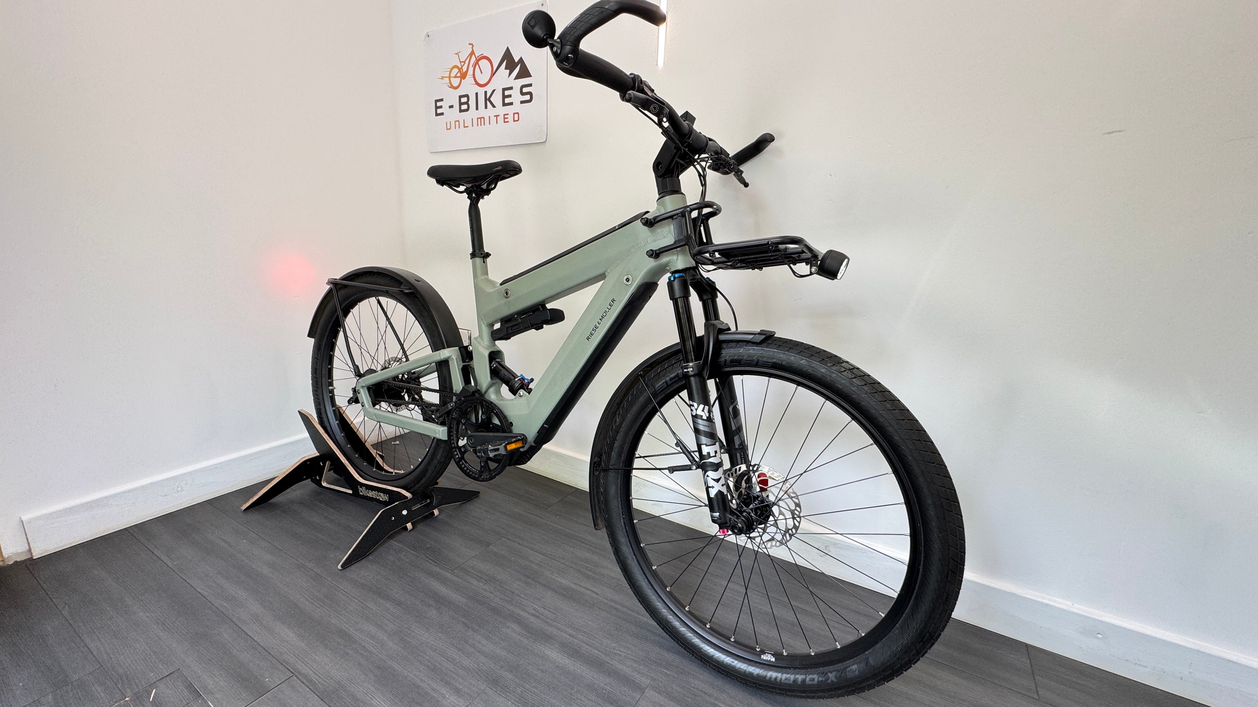 Riese & Muller Superdelite 47cm SMALL GT Rohloff Belt Drive Tundra Grey Double Battery Ebike Electric Bike