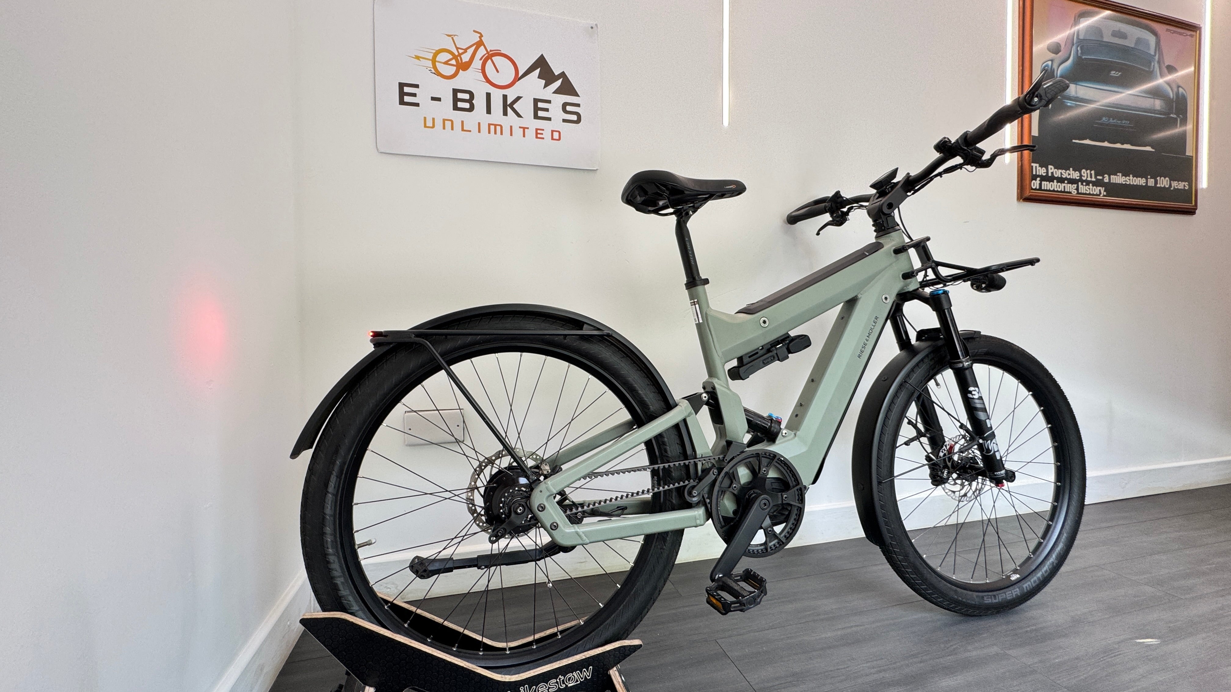 Riese & Muller Superdelite 47cm SMALL GT Rohloff Belt Drive Tundra Grey Double Battery Ebike Electric Bike