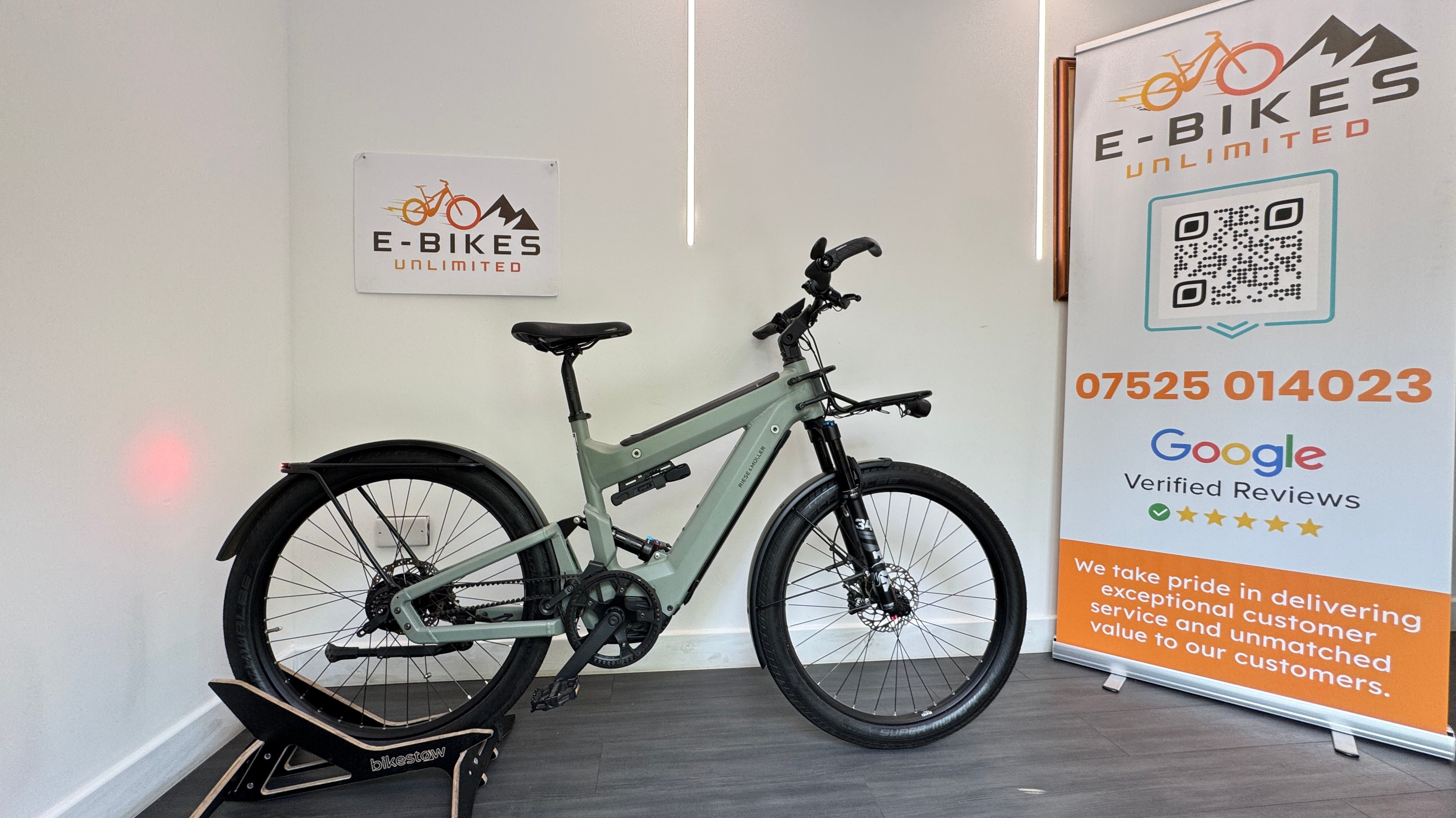 Riese & Muller Superdelite 47cm SMALL GT Rohloff Belt Drive Tundra Grey Double Battery Ebike Electric Bike