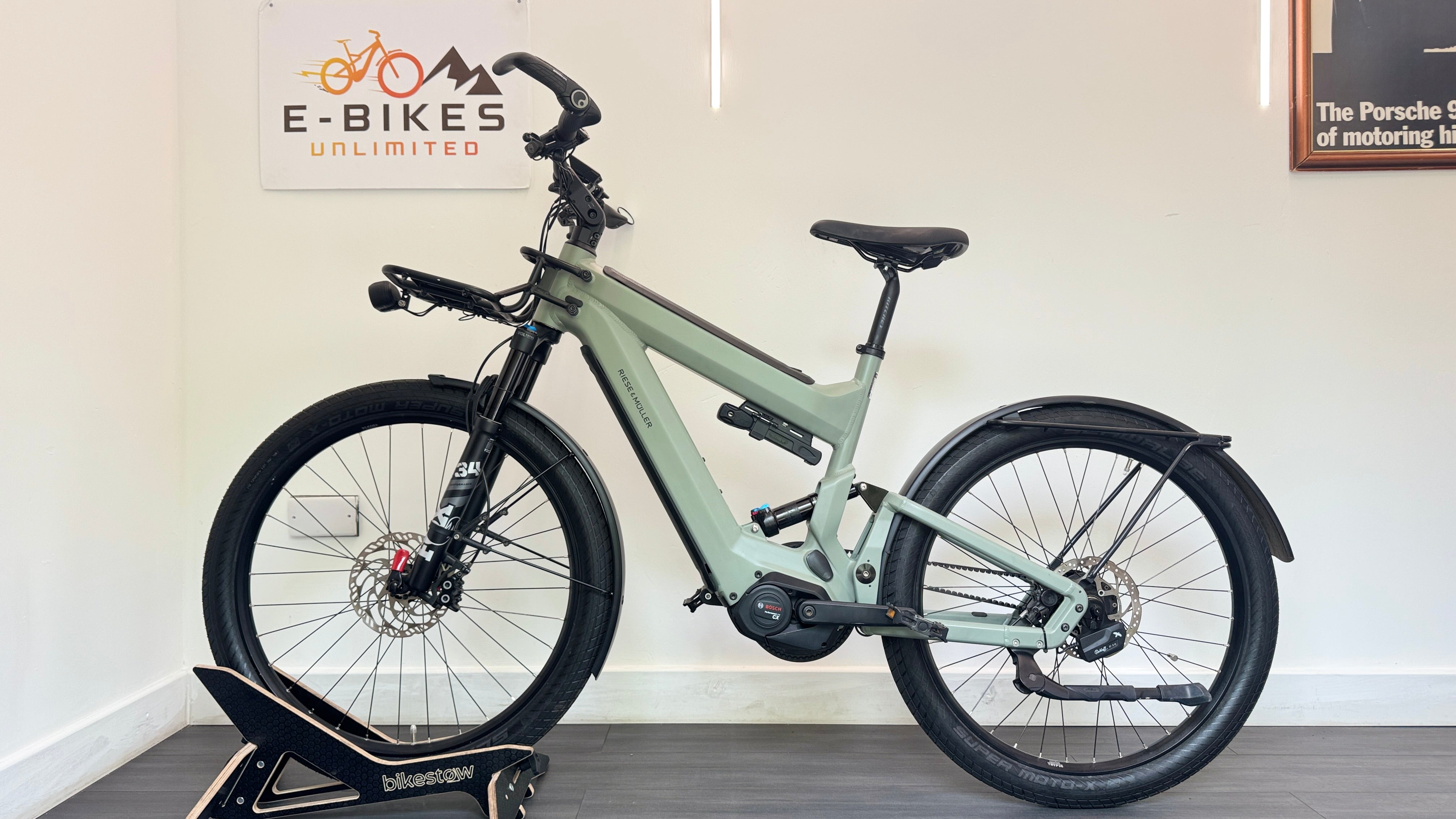 Riese & Muller Superdelite 47cm SMALL GT Rohloff Belt Drive Tundra Grey Double Battery Ebike Electric Bike