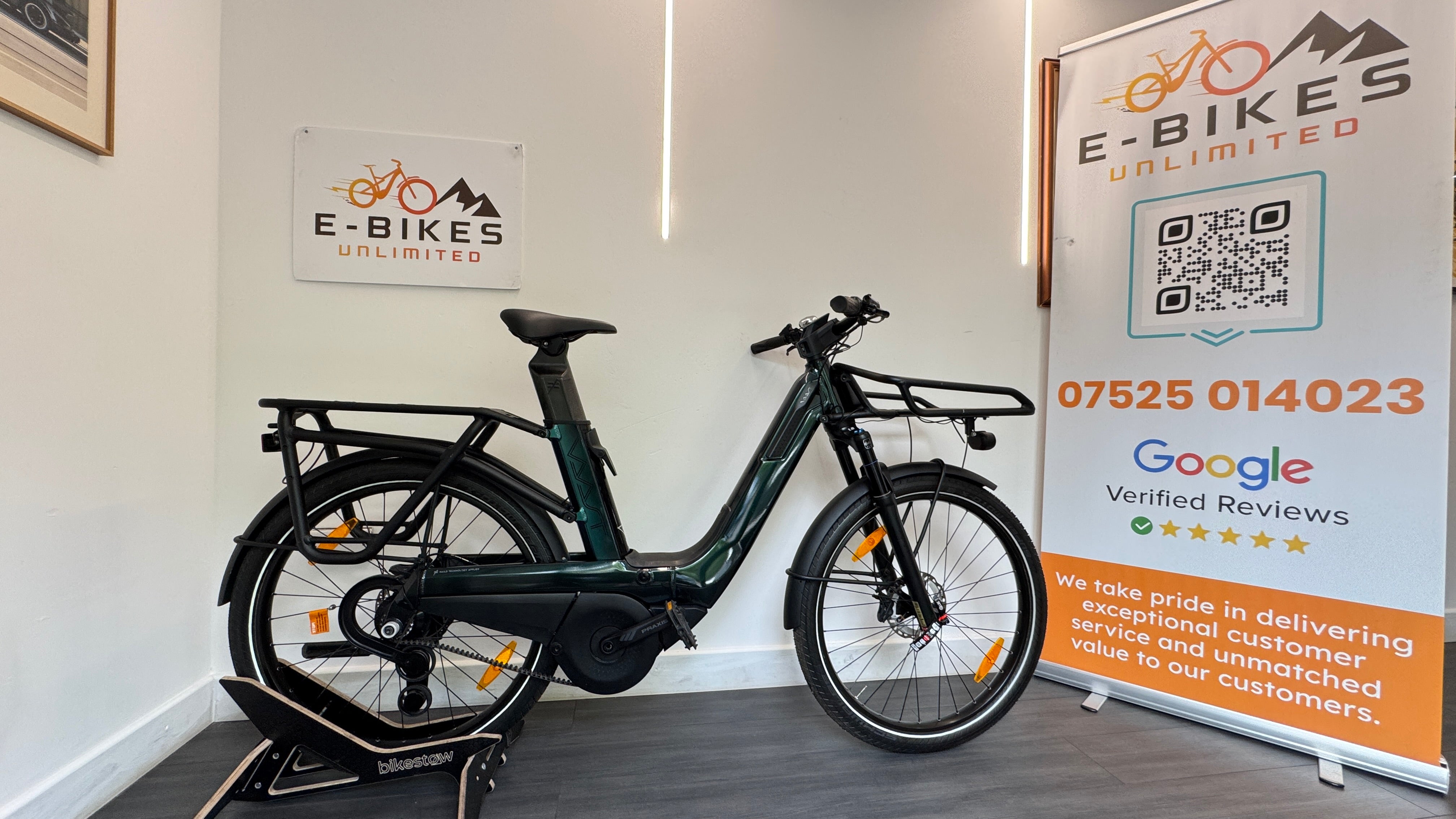 Vaast E/1 Rohloff E14 MEDIUM Electric Bike ebike Electric gears 500Wh Amazon Green