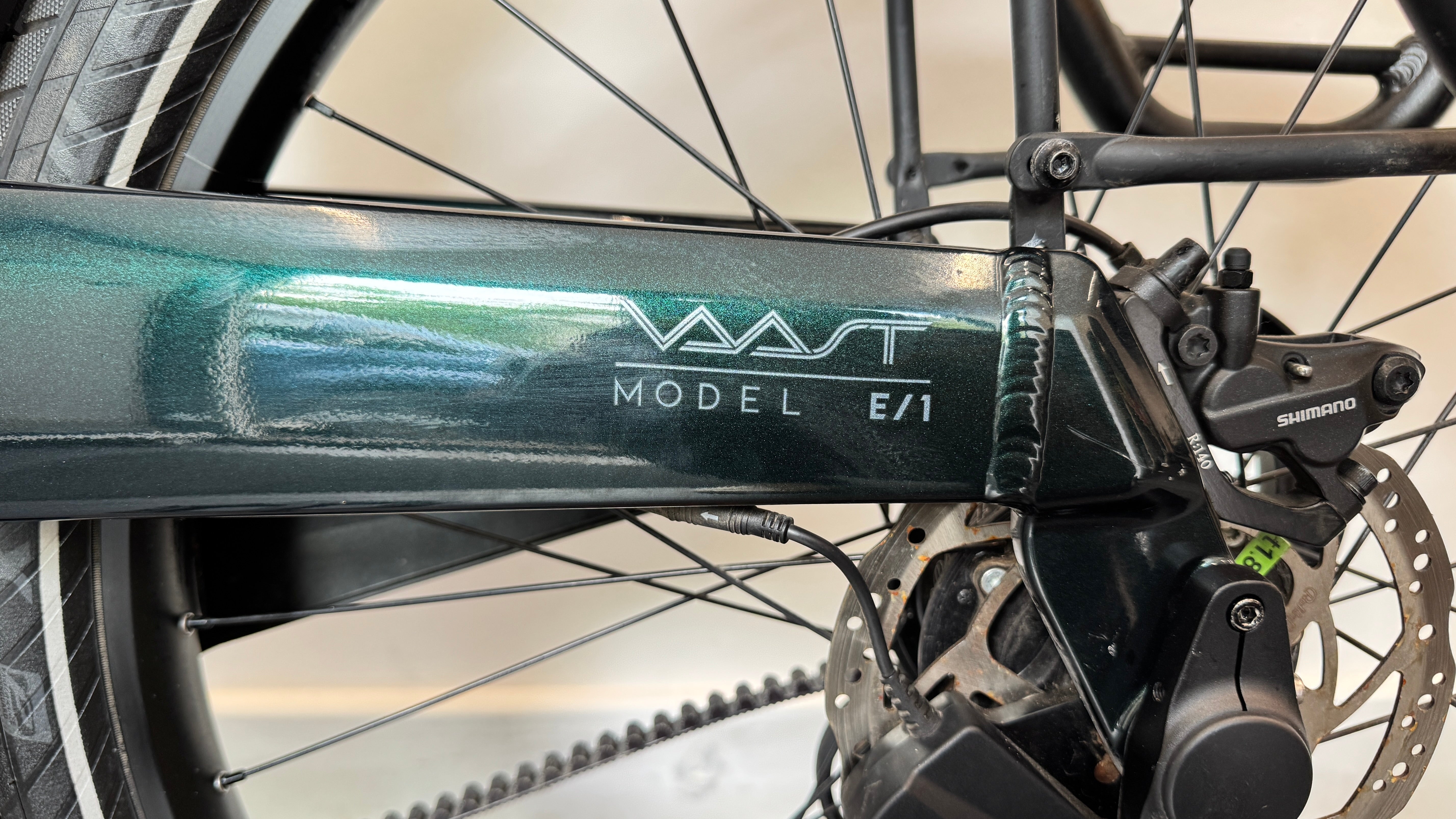 Vaast E/1 Rohloff E14 MEDIUM Electric Bike ebike Electric gears 500Wh Amazon Green