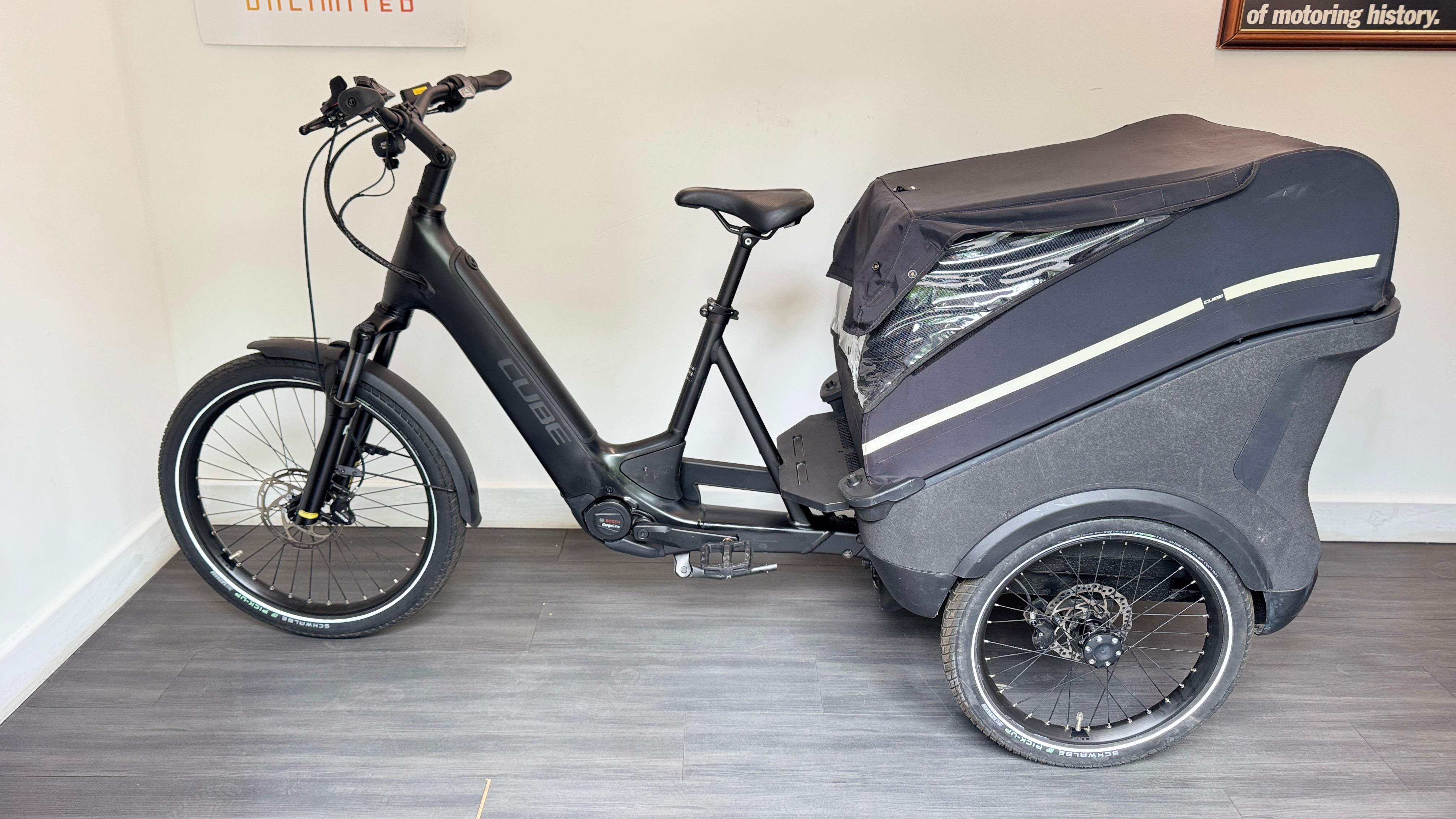 Cube Trike Family Hybrid 750Wh Enviolo Electric Cargo Bike In Swamp Grey RRP £3999