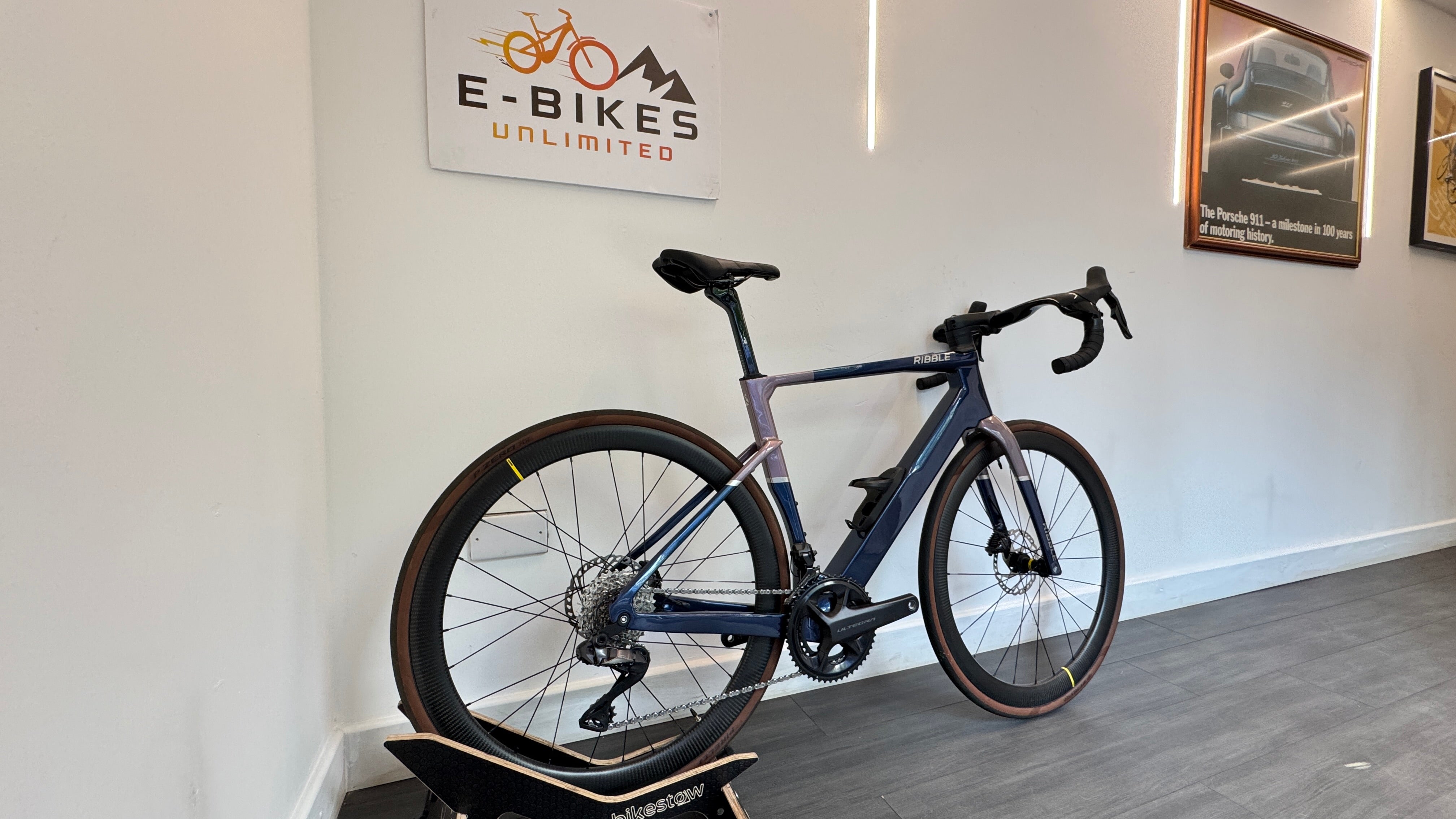Ribble Allroad SL R e Blue MEDIUM Ultegra Di2 RRP £6099 Mahle X20 350Wh battery Mavic Cosmic SL45