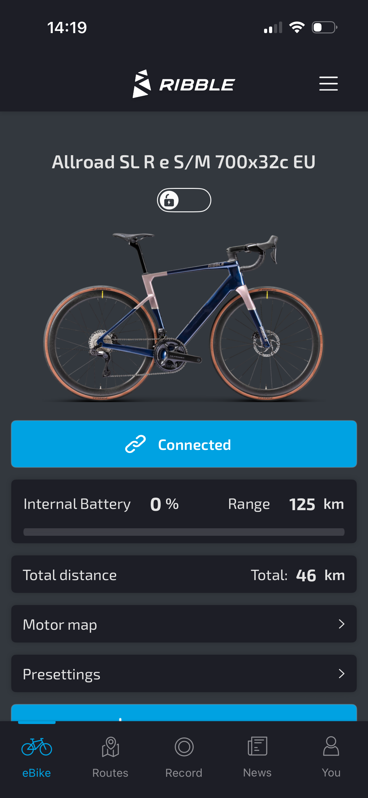 Ribble Allroad SL R e Blue MEDIUM Ultegra Di2 RRP £6099 Mahle X20 350Wh battery Mavic Cosmic SL45