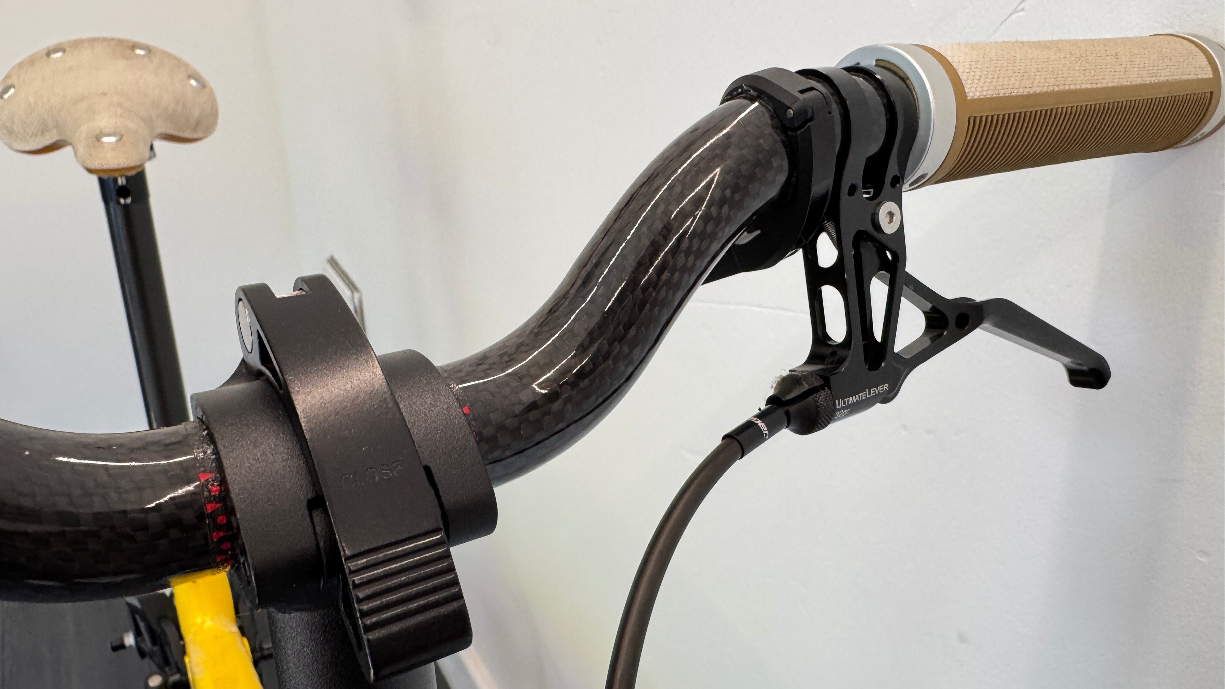 Hummingbird Electric Folding Bike Brooks Saddle Prodrive Carbon Fibre Yellow Bike RRP £4495
