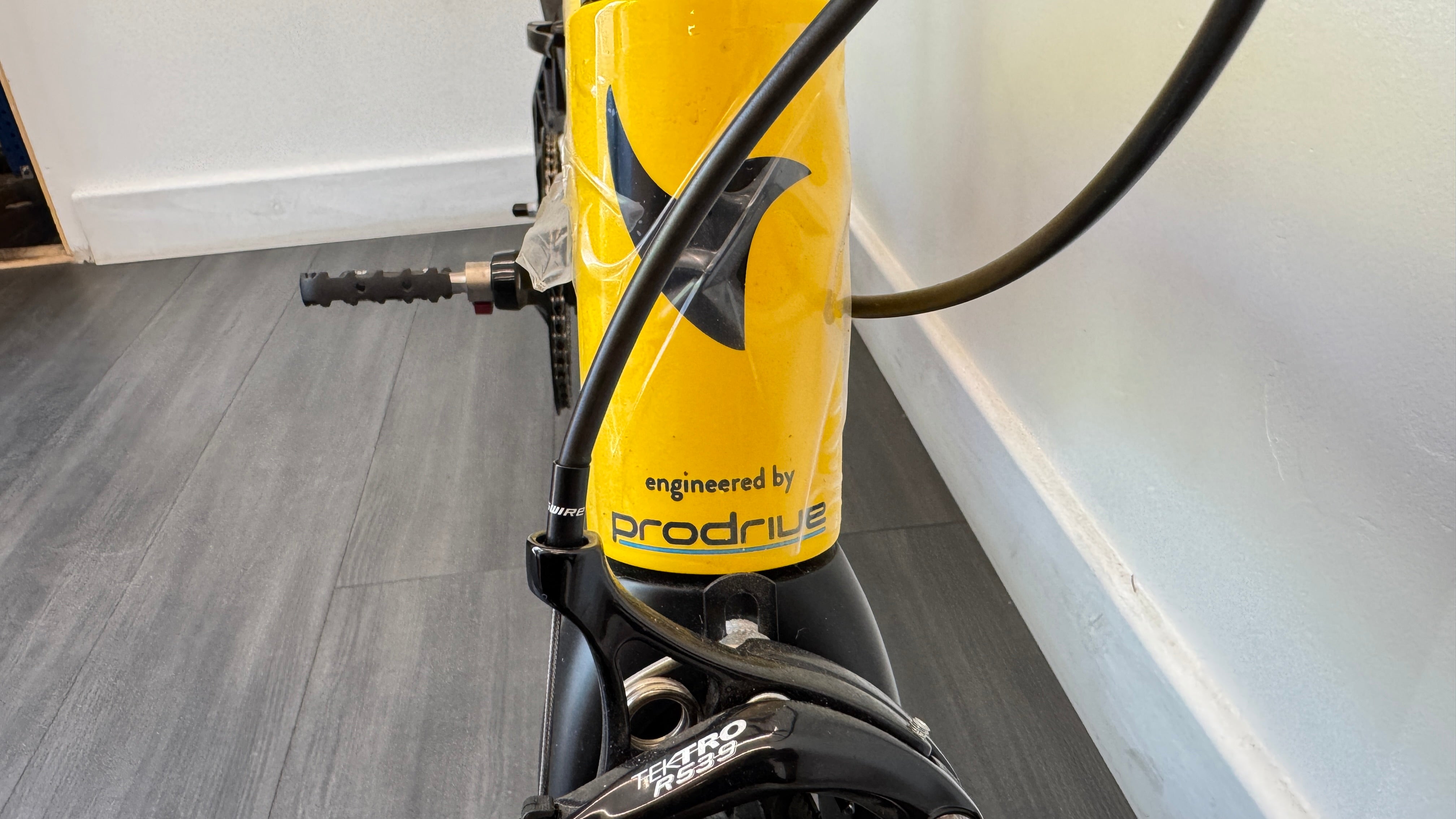 Hummingbird Electric Folding Bike Brooks Saddle Prodrive Carbon Fibre Yellow Bike RRP £4495