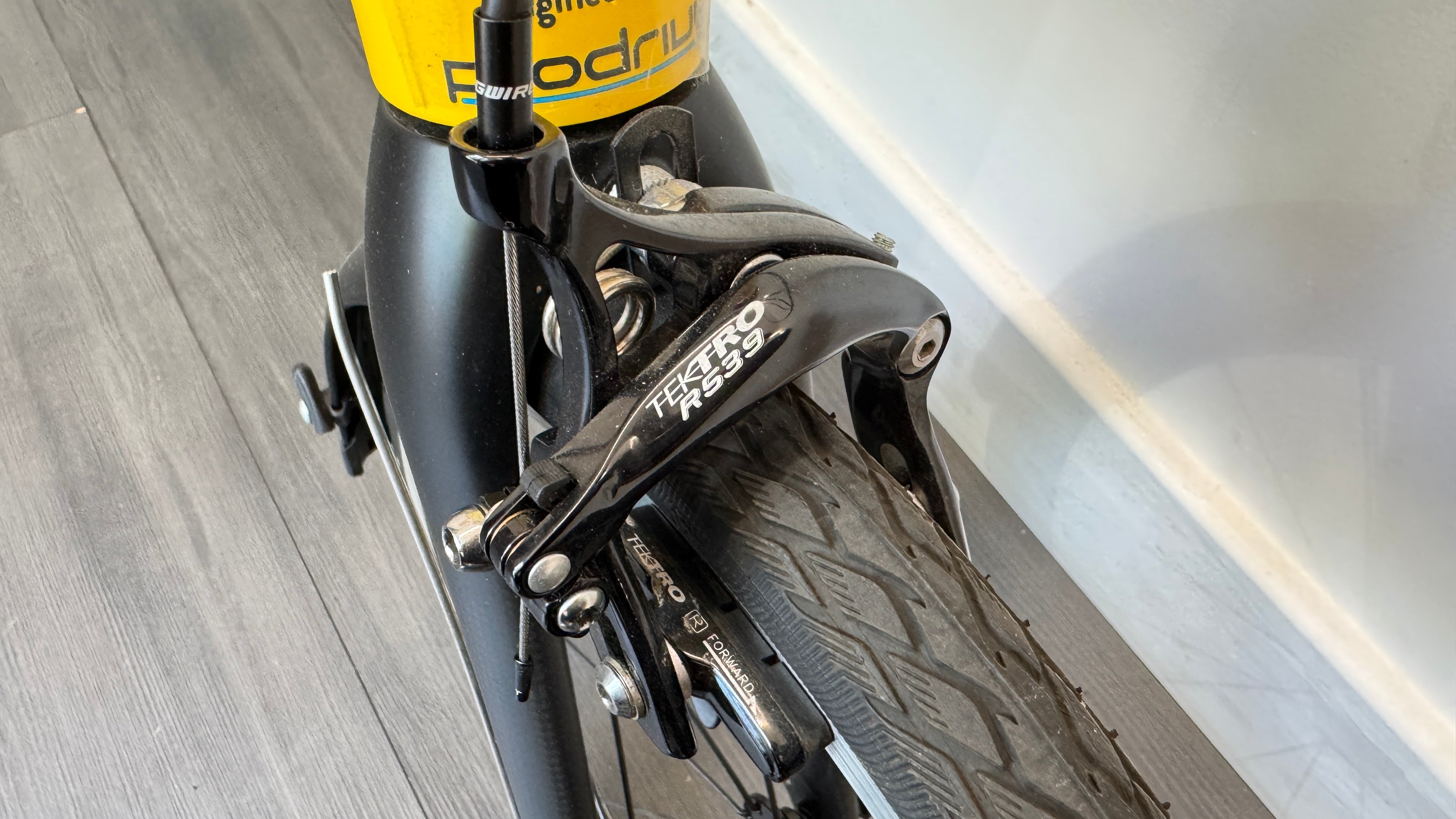 Hummingbird Electric Folding Bike Brooks Saddle Prodrive Carbon Fibre Yellow Bike RRP £4495