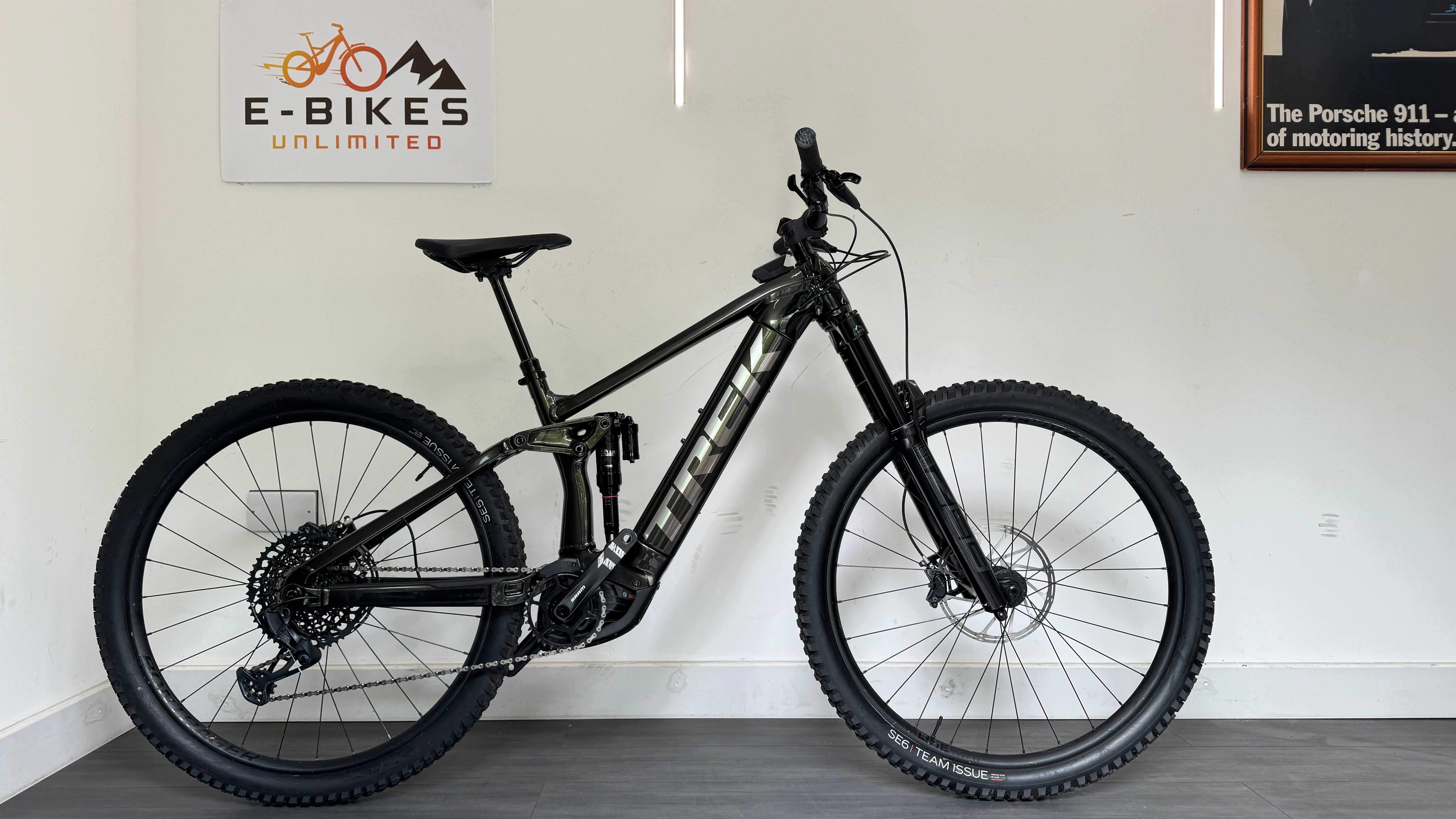 Trek Rail 9 GX GEN 2 Black Olive M 29" EBike ONLY 496 Miles Frame wrapped