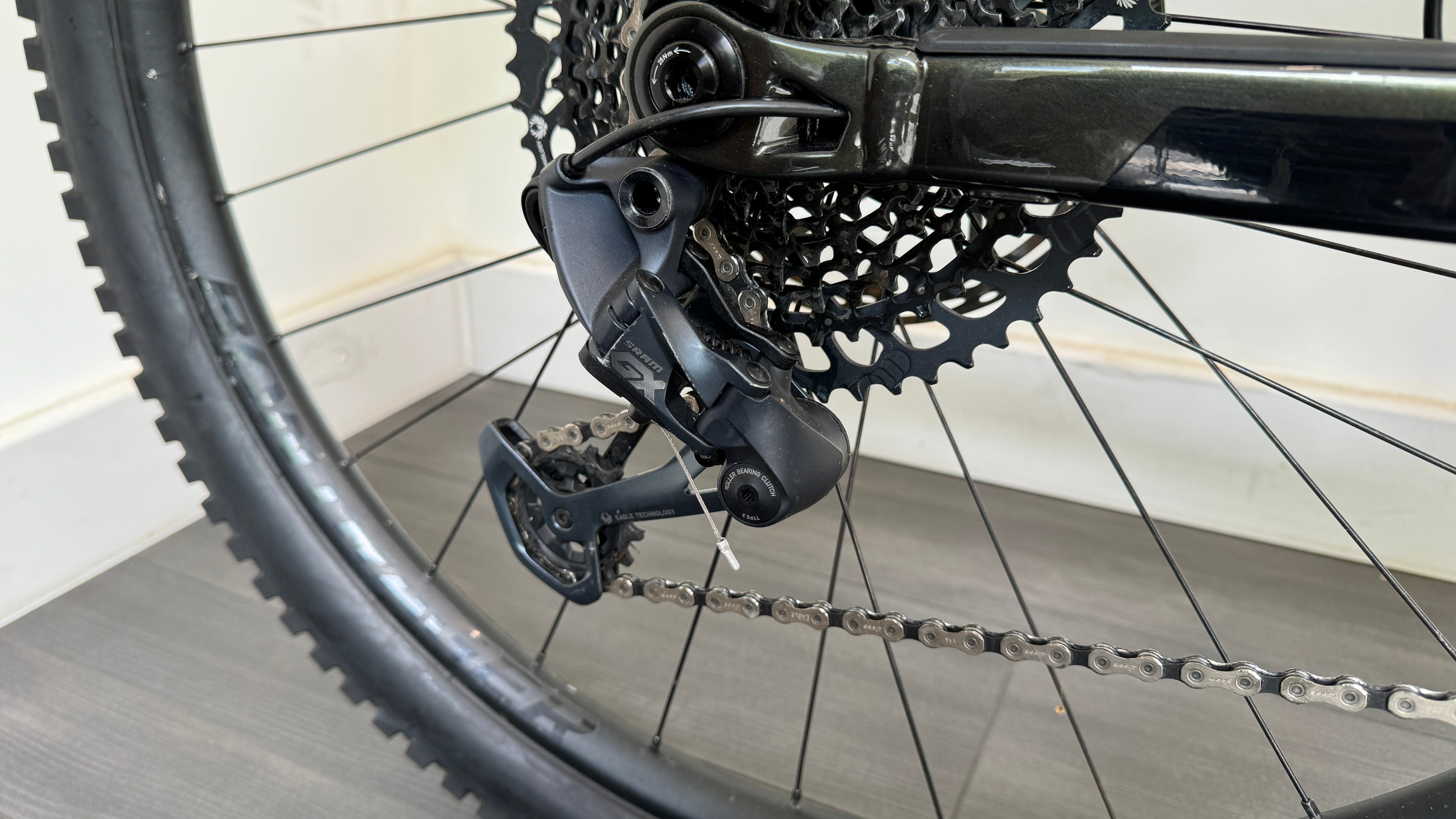 Trek Rail 9 GX GEN 2 Black Olive M 29" EBike ONLY 496 Miles Frame wrapped
