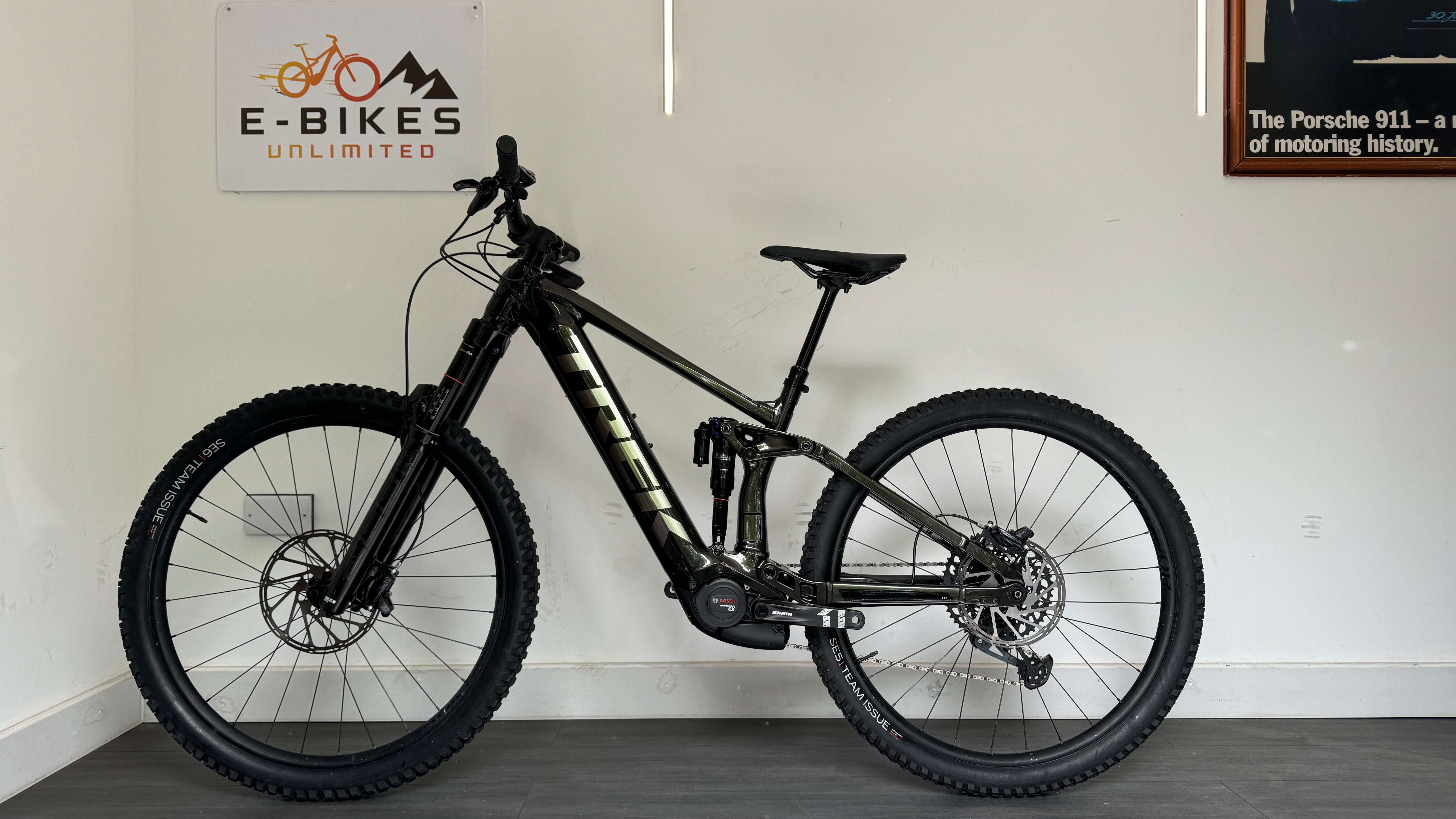 Trek Rail 9 GX GEN 2 Black Olive M 29" EBike ONLY 496 Miles Frame wrapped