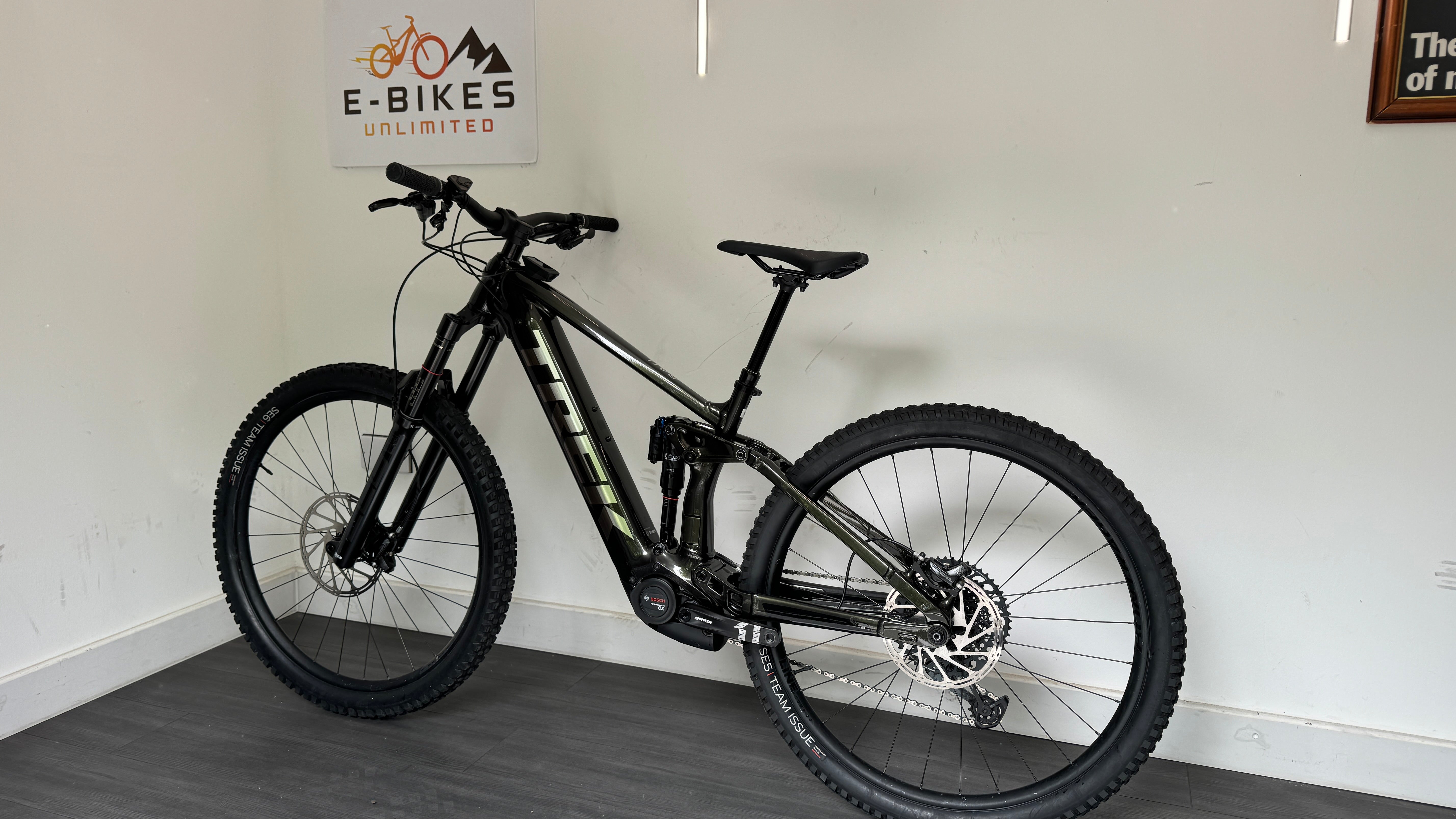 Trek Rail 9 GX GEN 2 Black Olive M 29" EBike ONLY 496 Miles Frame wrapped