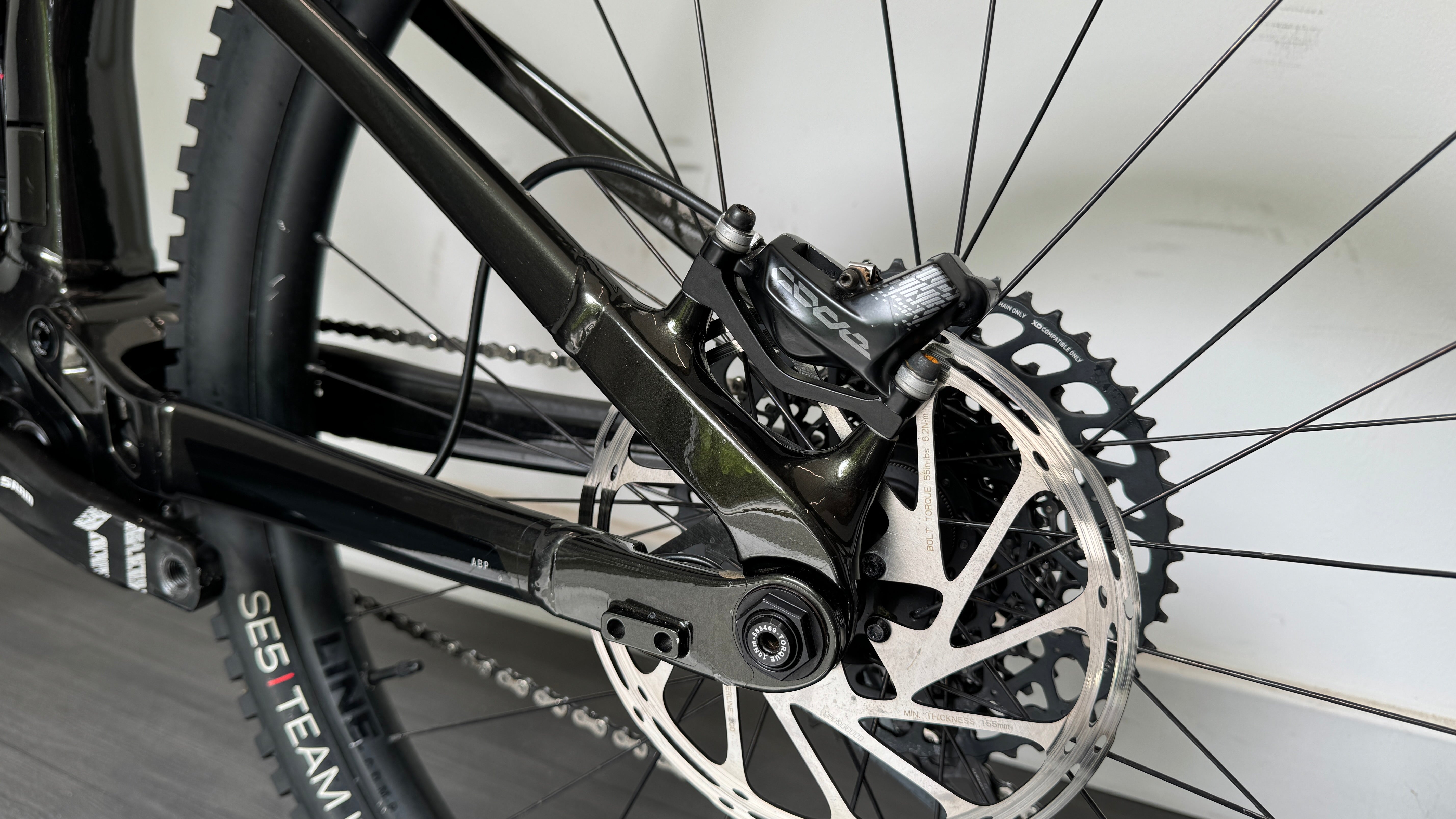 Trek Rail 9 GX GEN 2 Black Olive M 29" EBike ONLY 496 Miles Frame wrapped