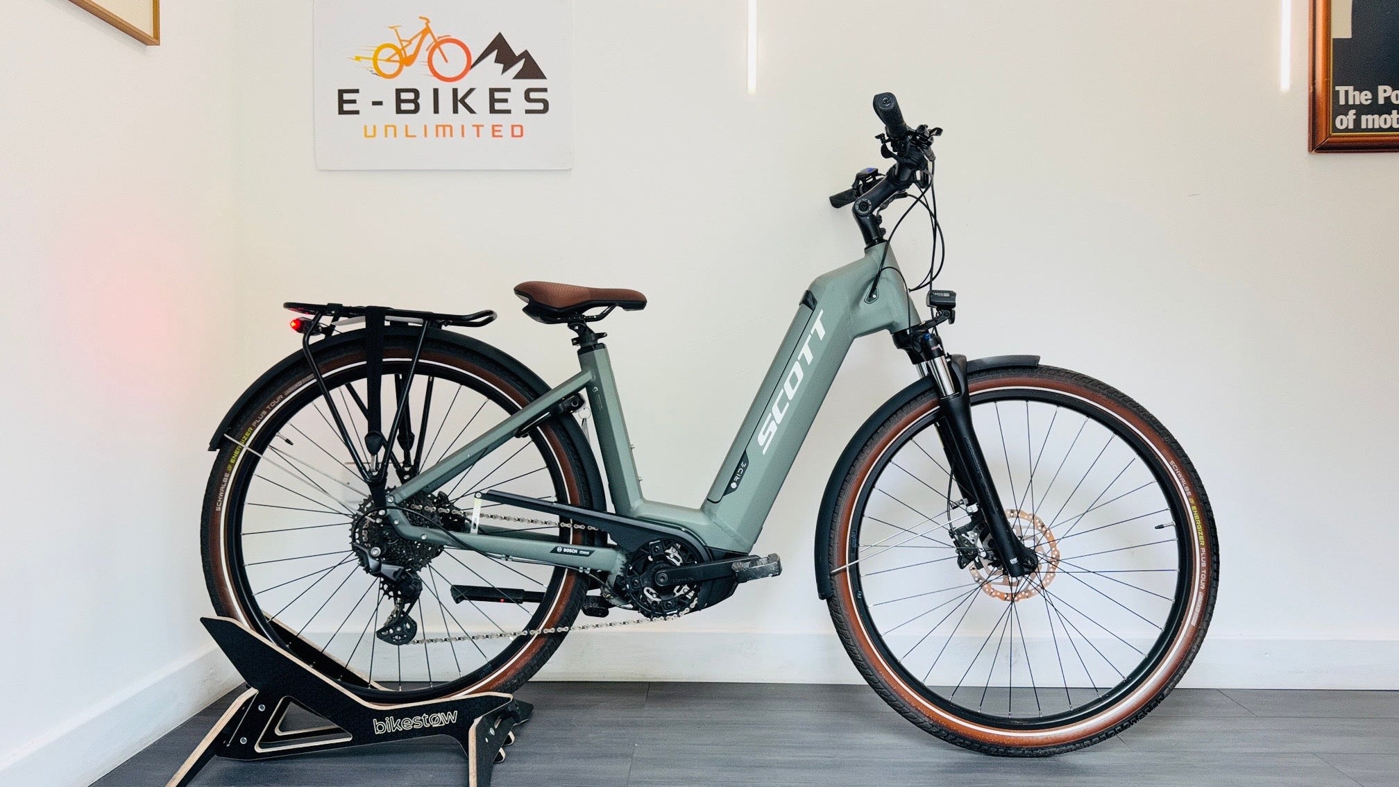 Scott Sub Sport eRIDE 20 SMALL Green Electric Bike 625Wh Ebike Step Through RRP £3499