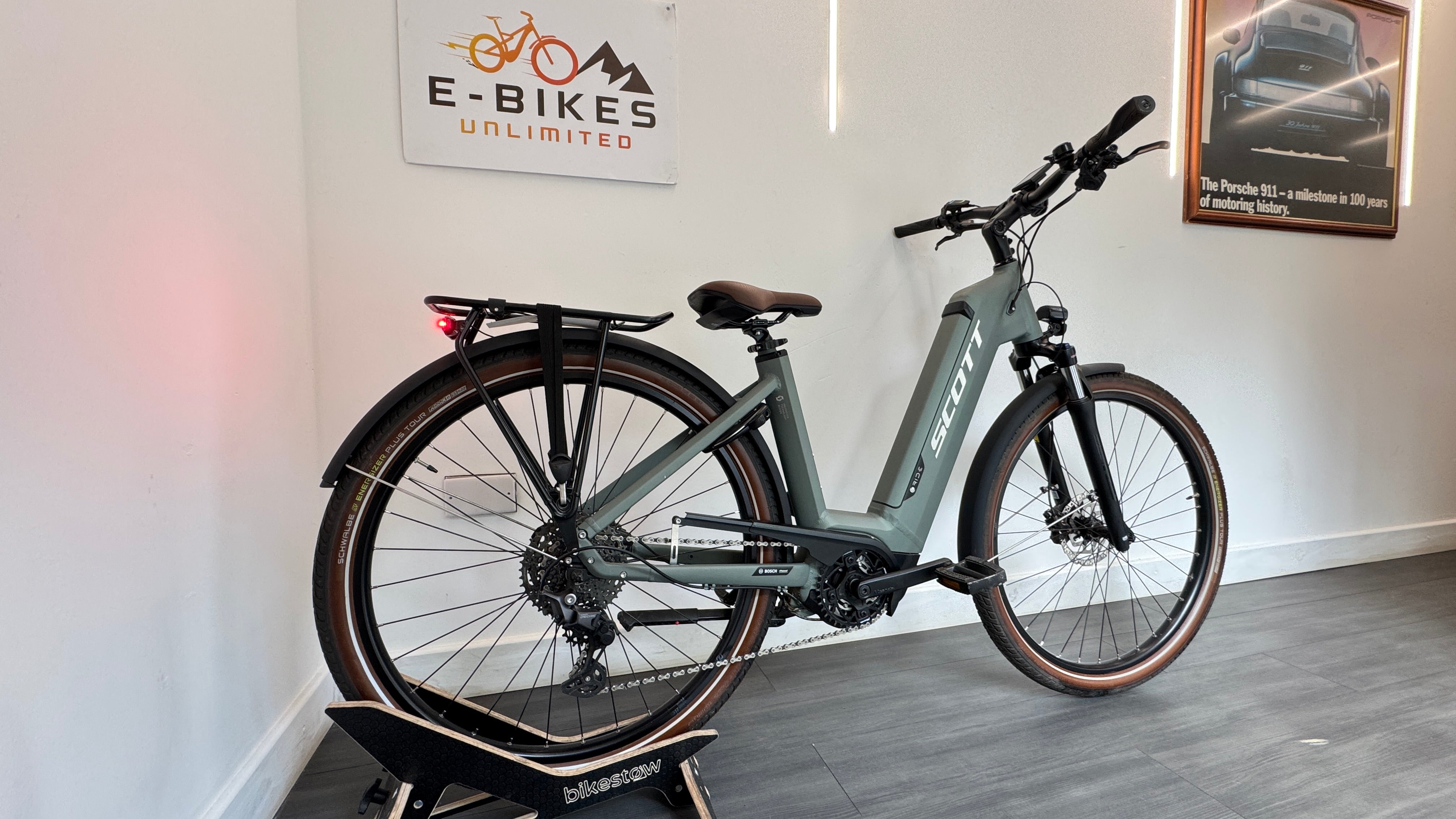 Scott Sub Sport eRIDE 20 SMALL Green Electric Bike 625Wh Ebike Step Through RRP £3499