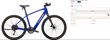 Load image into Gallery viewer, Trek Dual Sport+ 2 252 MEDIUM Electric Hybrid Bike - Hex Blue Barely used
